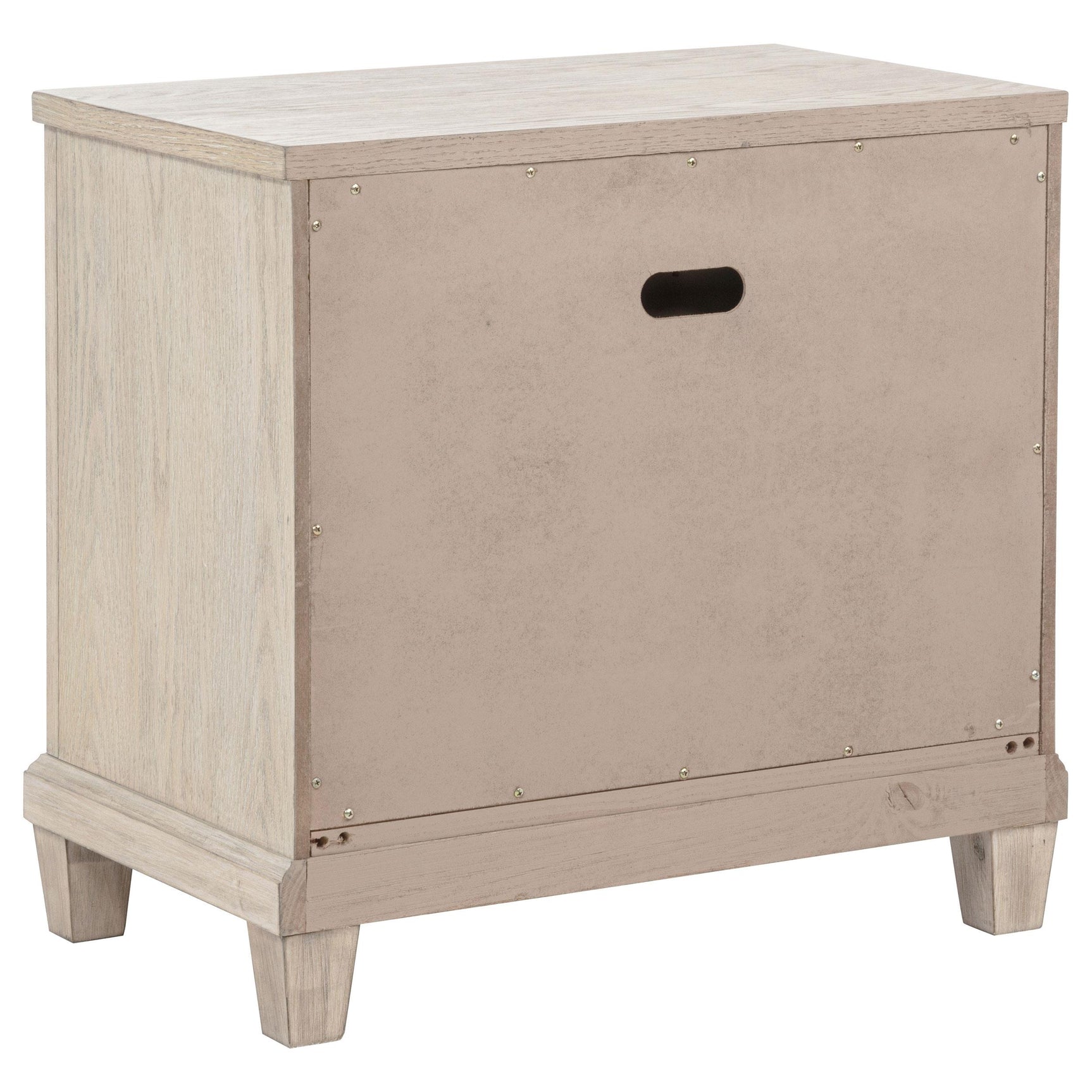Pembroke washed oak nightstand front view