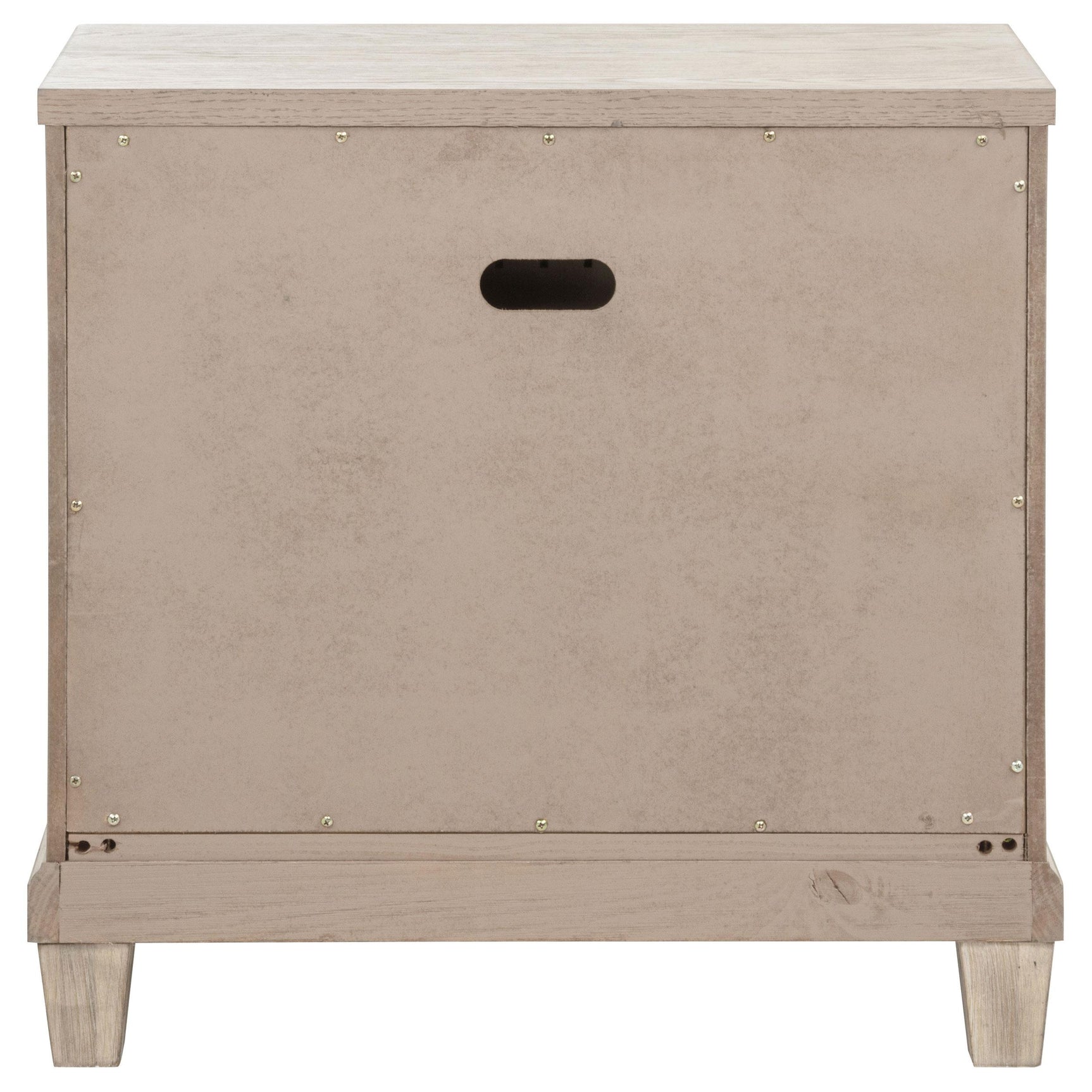 Pembroke washed oak nightstand front view