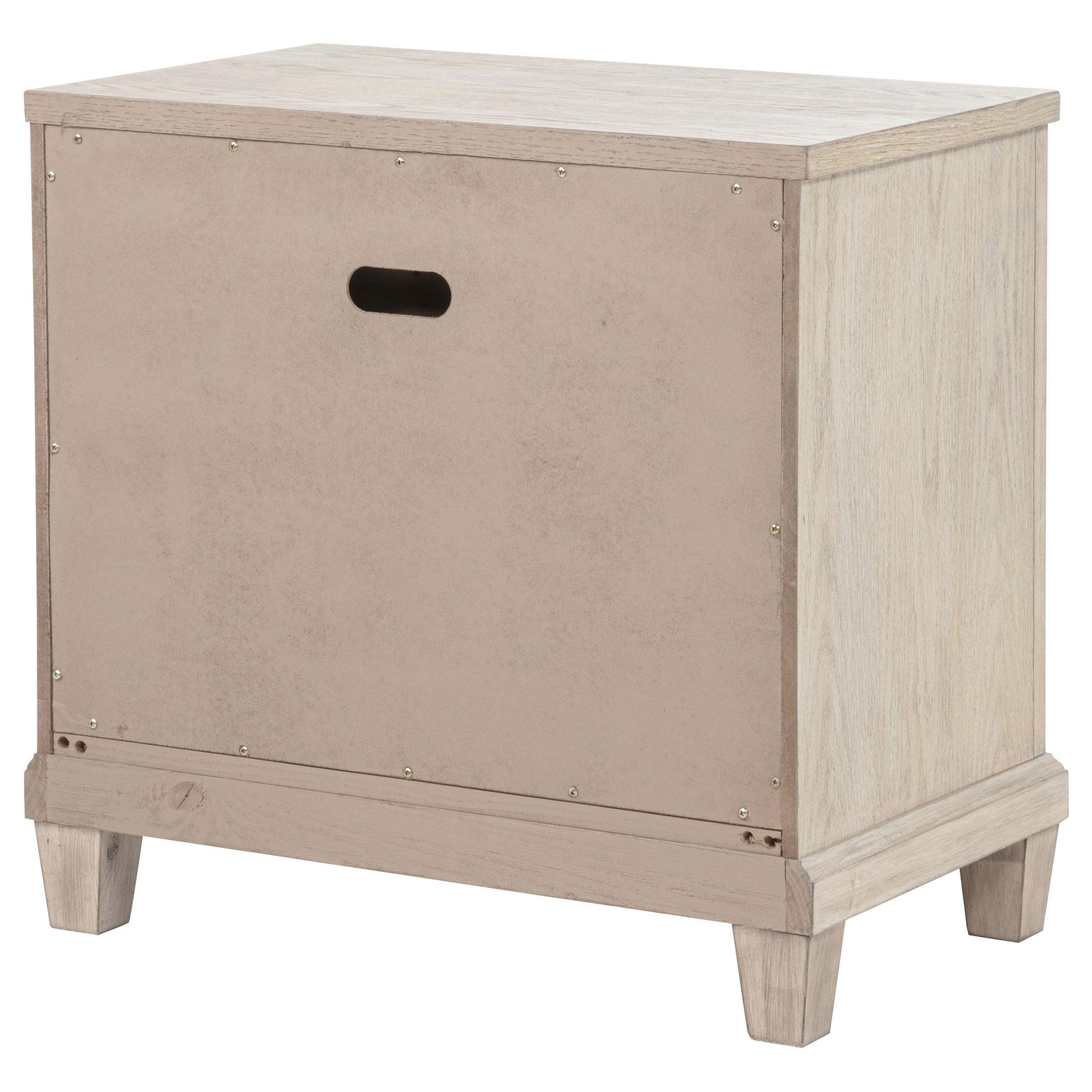 Pembroke washed oak nightstand front view