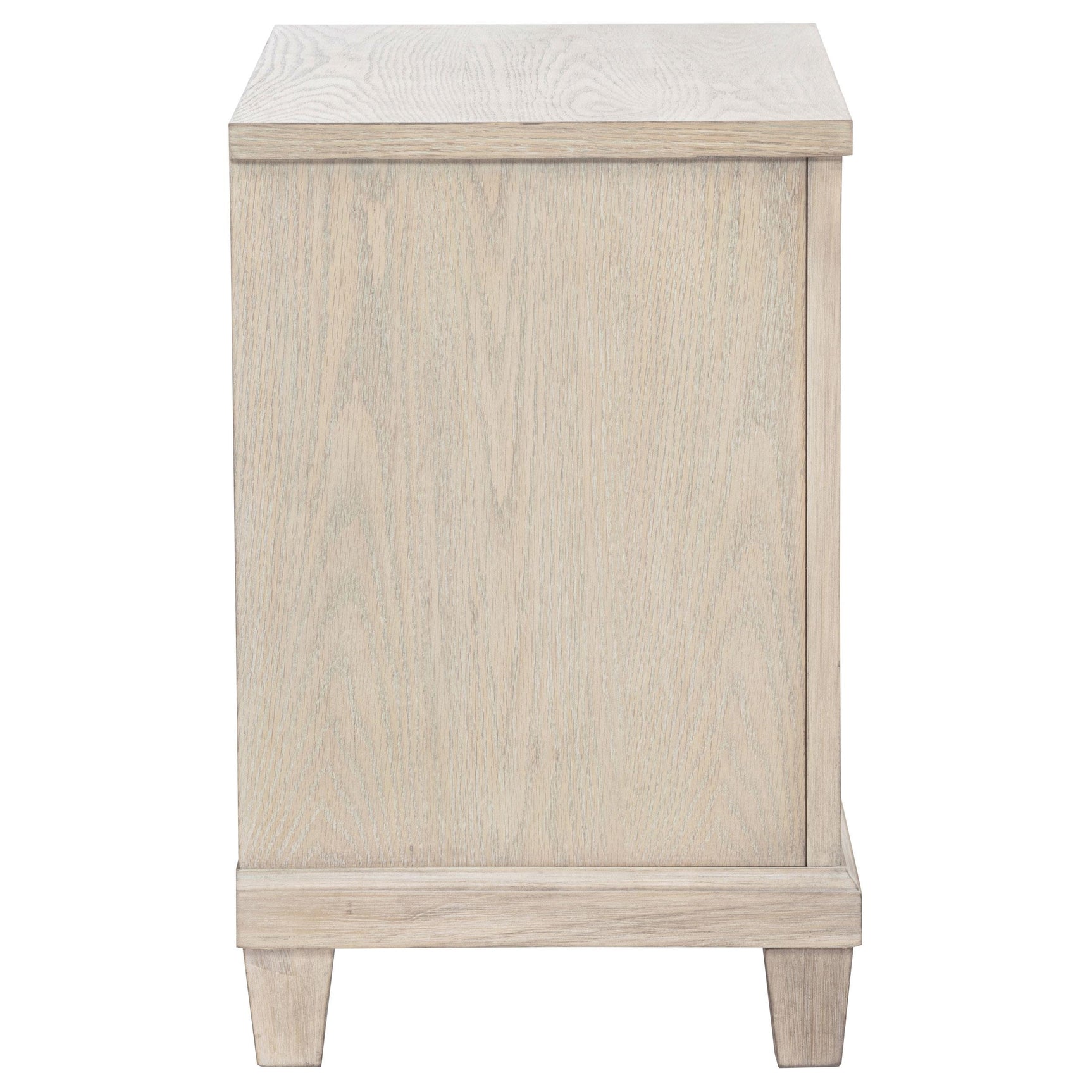 Pembroke washed oak nightstand front view