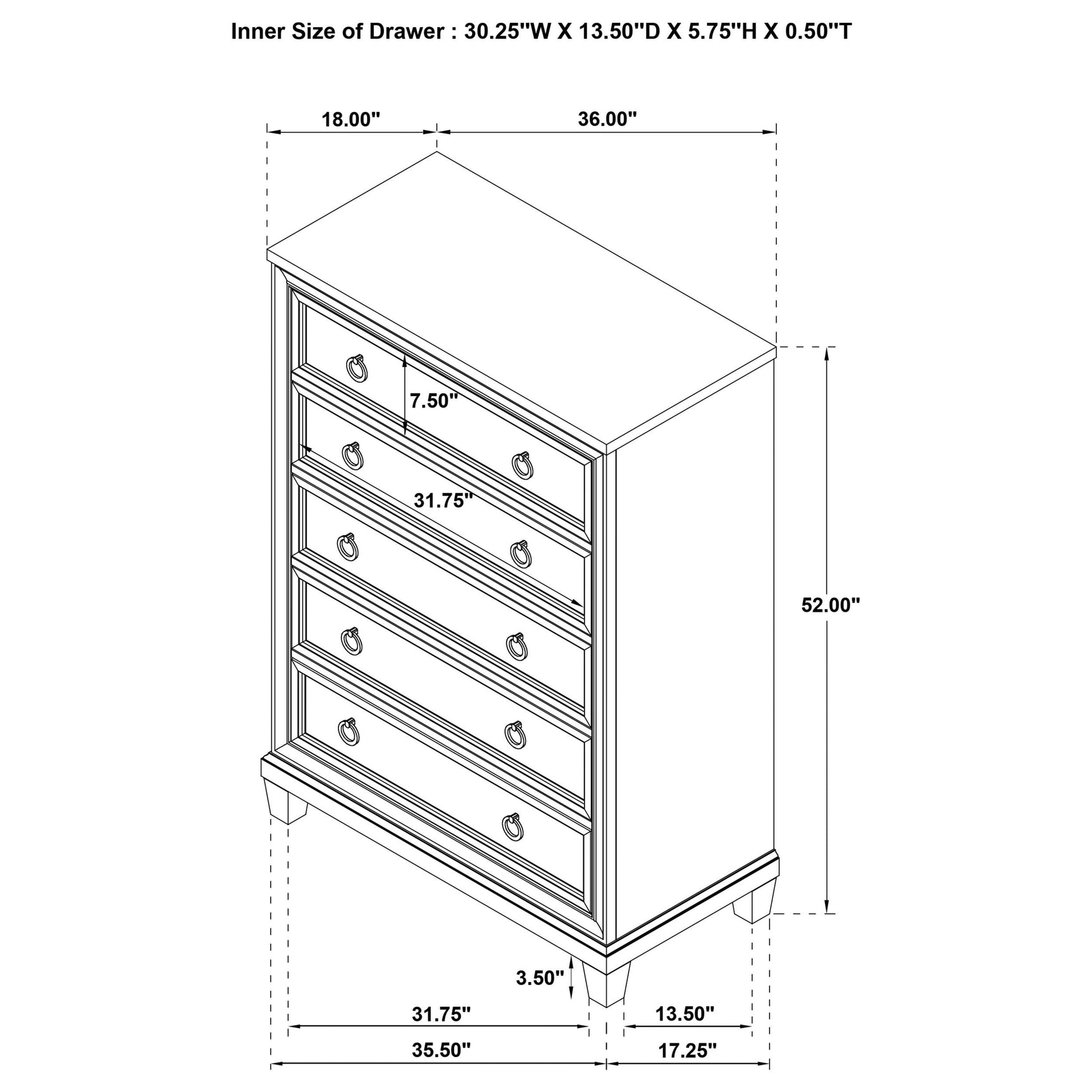 Drawer sliding track close-up