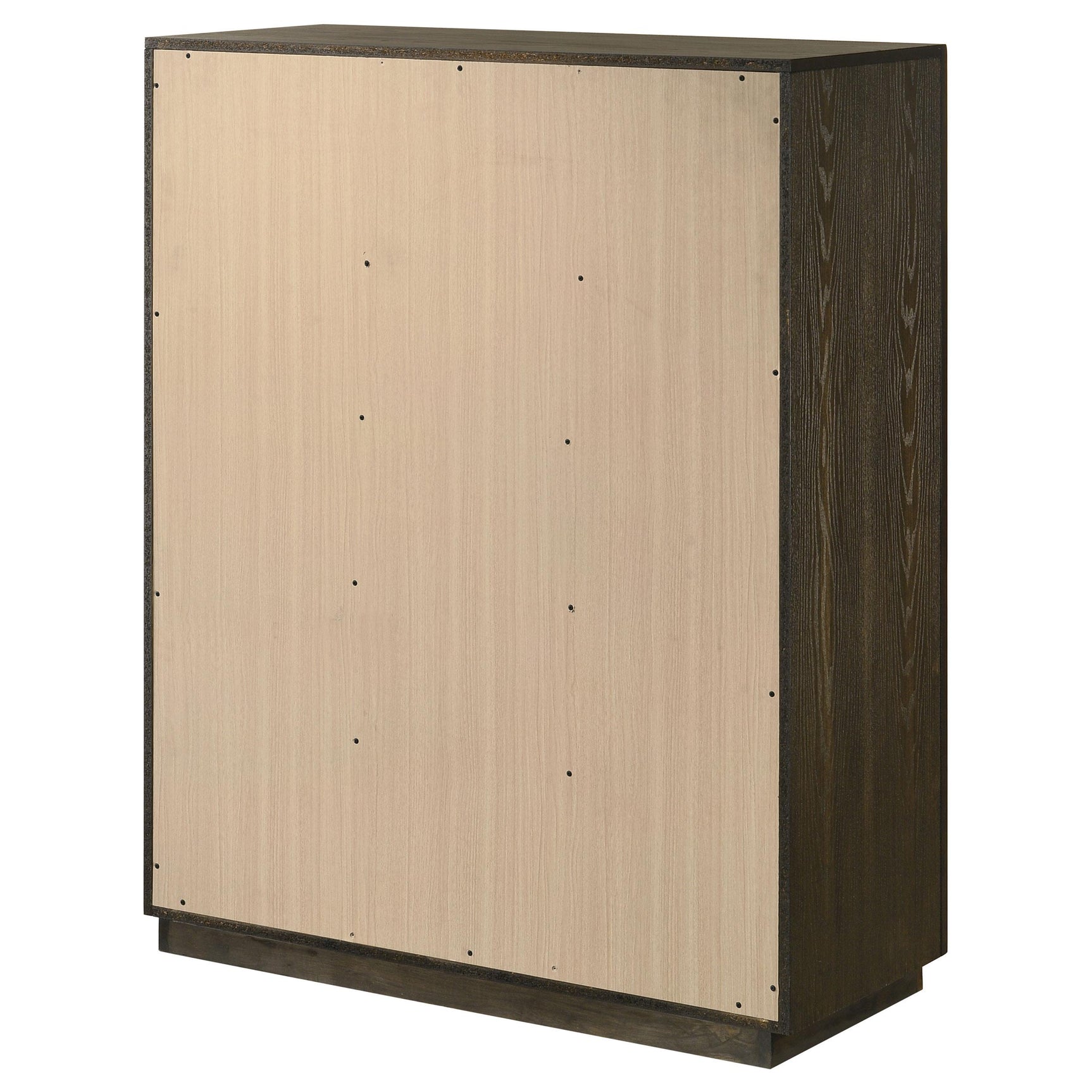 Back view of Atlas chest showing construction