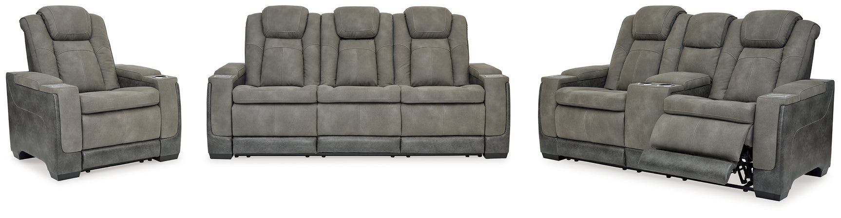 Next-Gen Slate DuraPella loveseat, side view