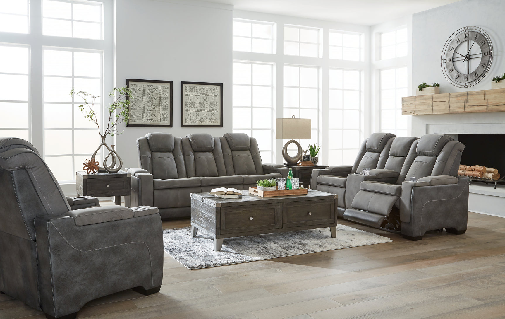 Sofa with extended footrest