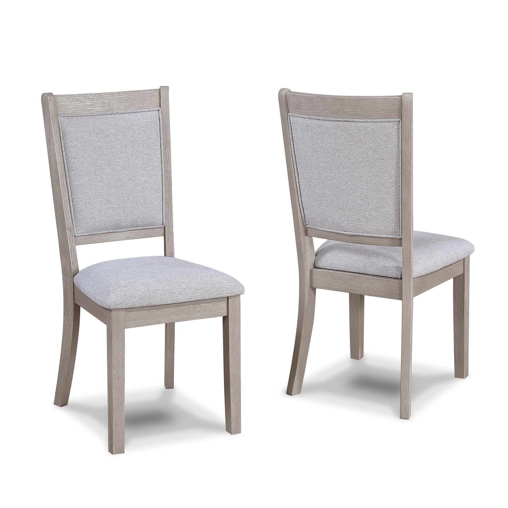 Close-up detail of Amara Drift Wood Round Dining Room Set