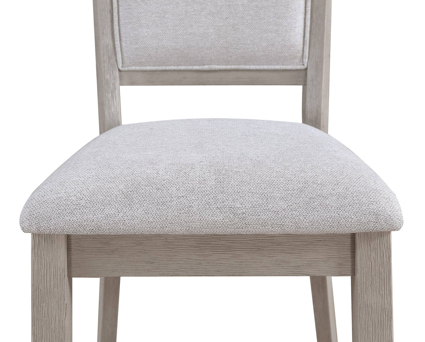 Dining room view showing Amara Drift Wood Round Dining Room Set