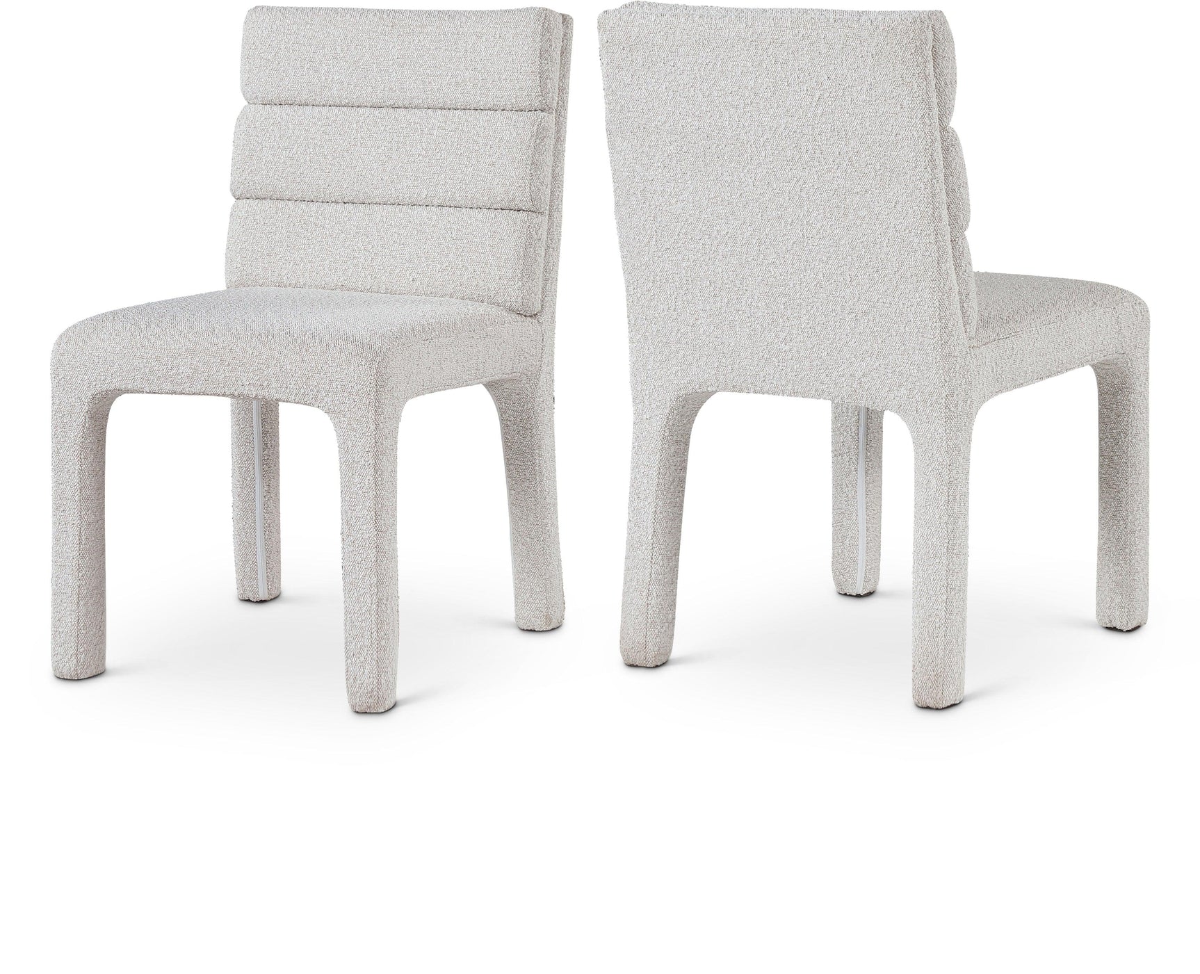 Kai Cream Boucle Fabric Dining Chair - Ella Furniture