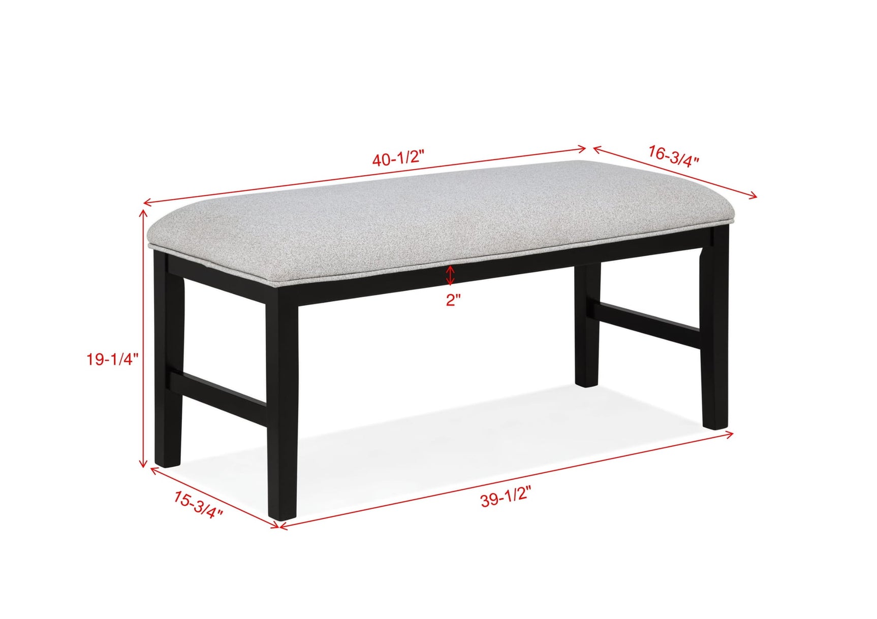 Sebastian Black Gray Dining Room Set view 11