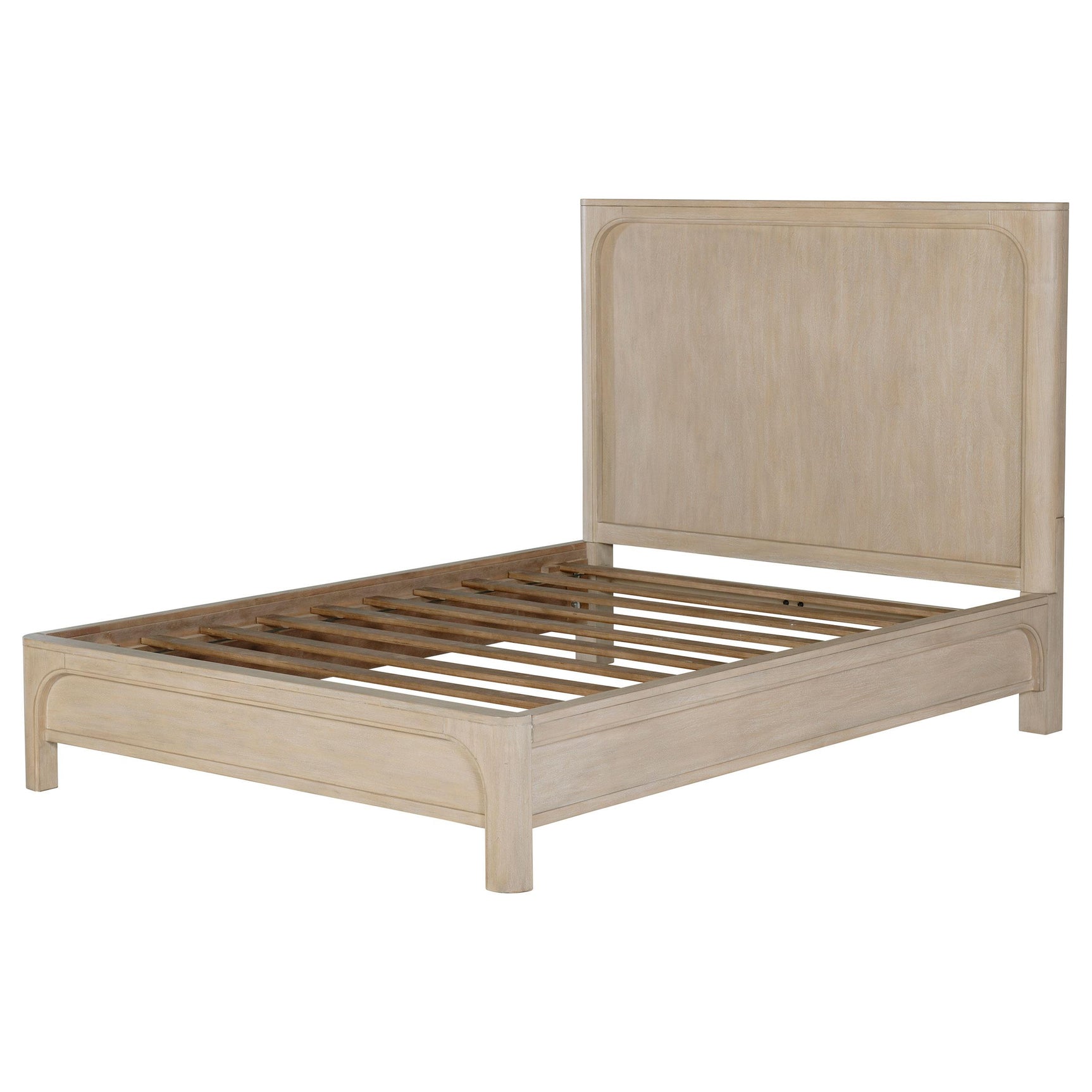 Close-up of wood grain on Solano Queen Panel Bed