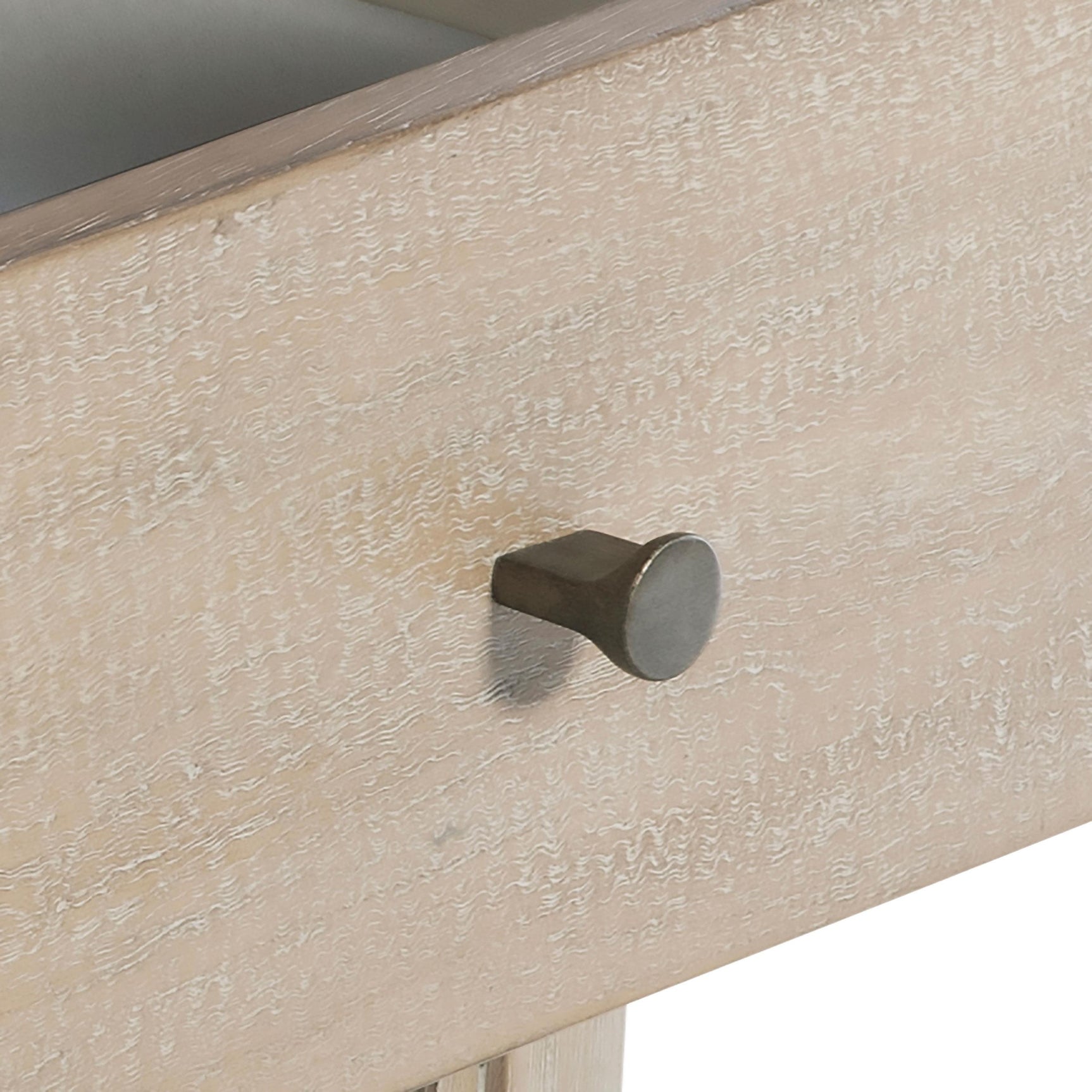 Close-up of mango veneer texture on dresser