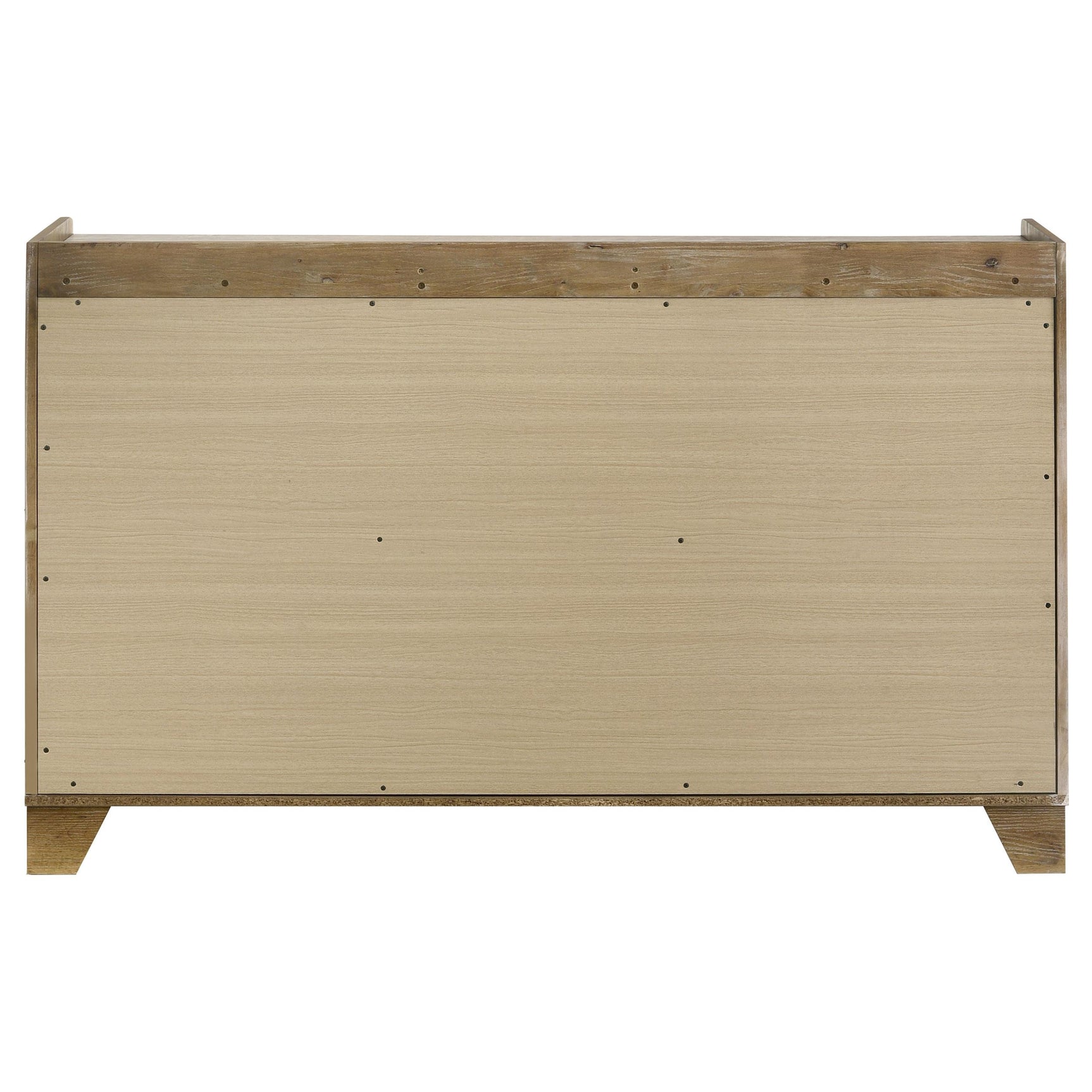 Drawer open showing interior space and construction