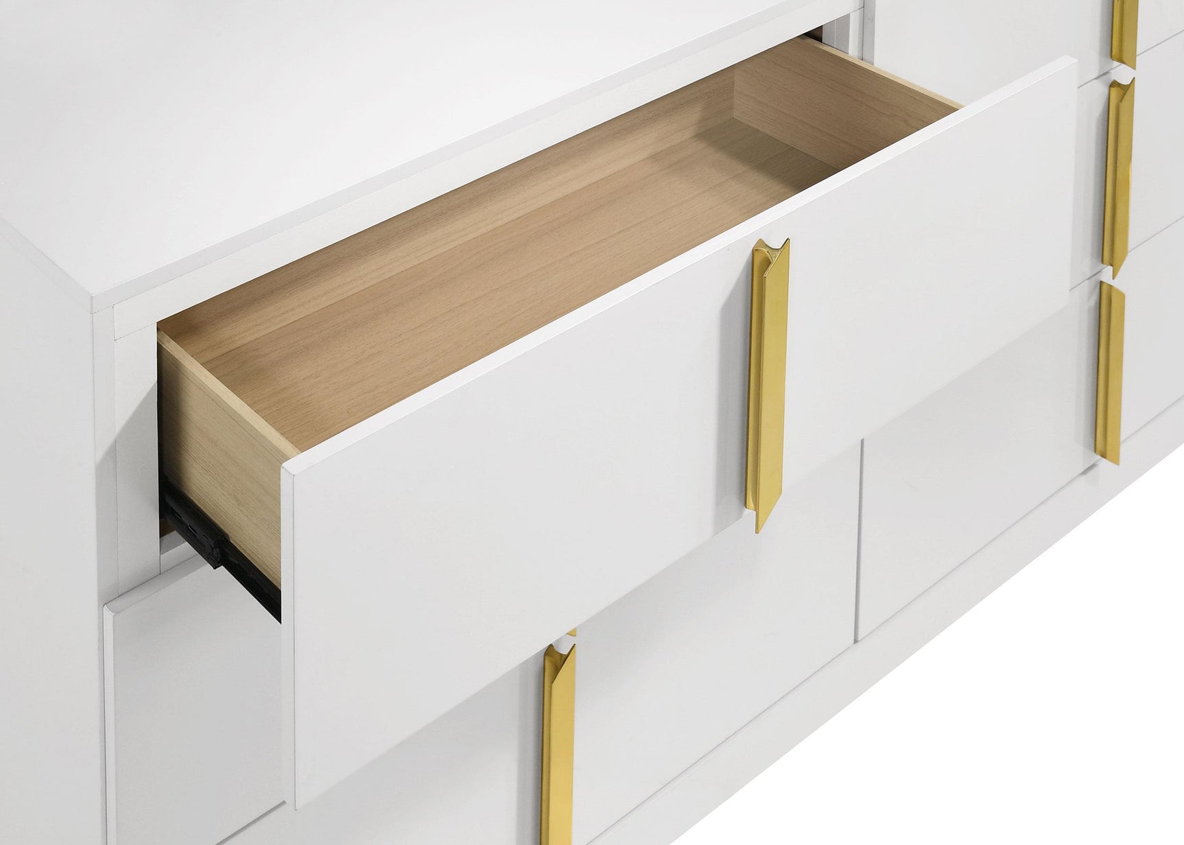 Ines dresser drawer open showing interior