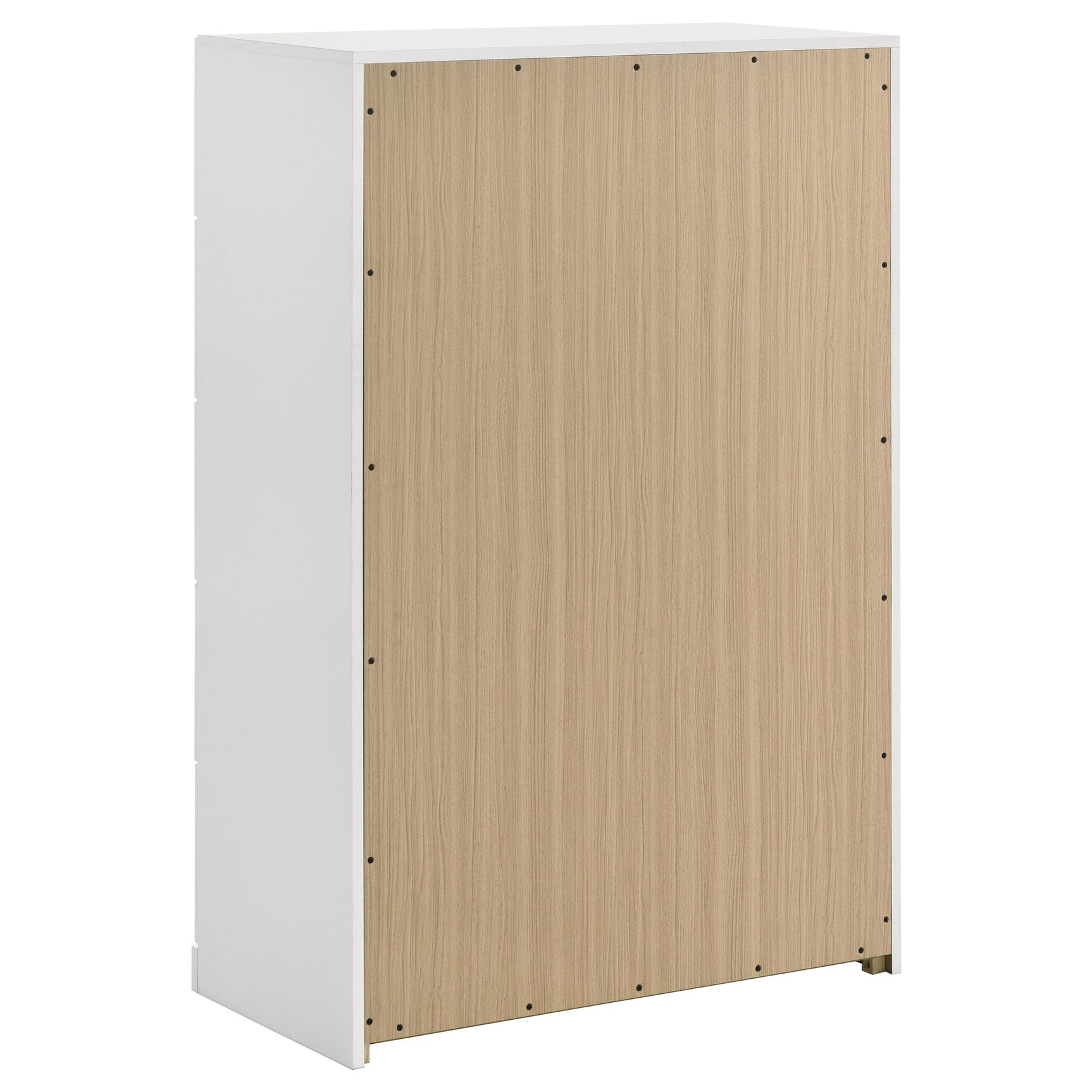 Side angle of Ines 5-drawer chest of drawers