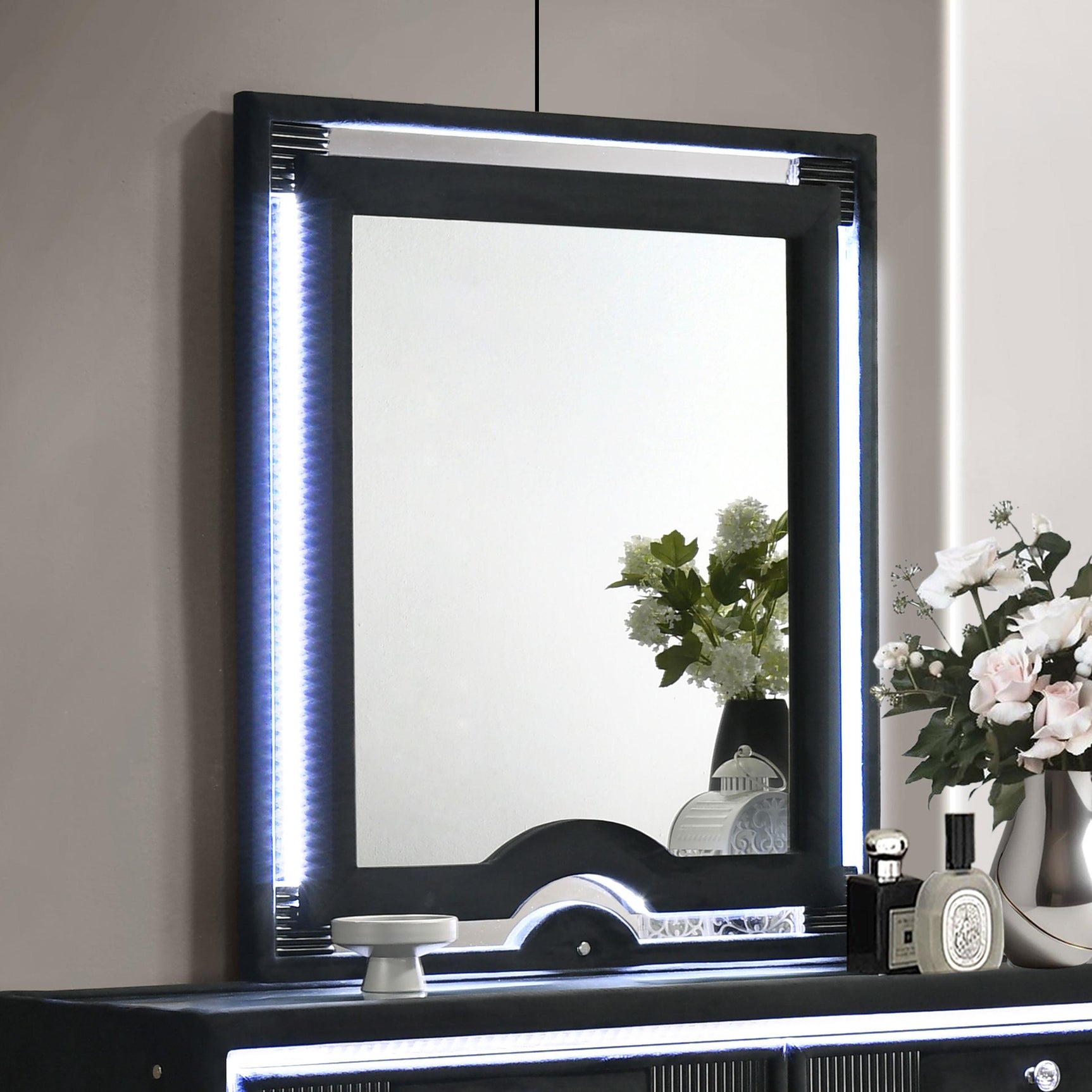 Ravenne LED Dresser Mirror side angle