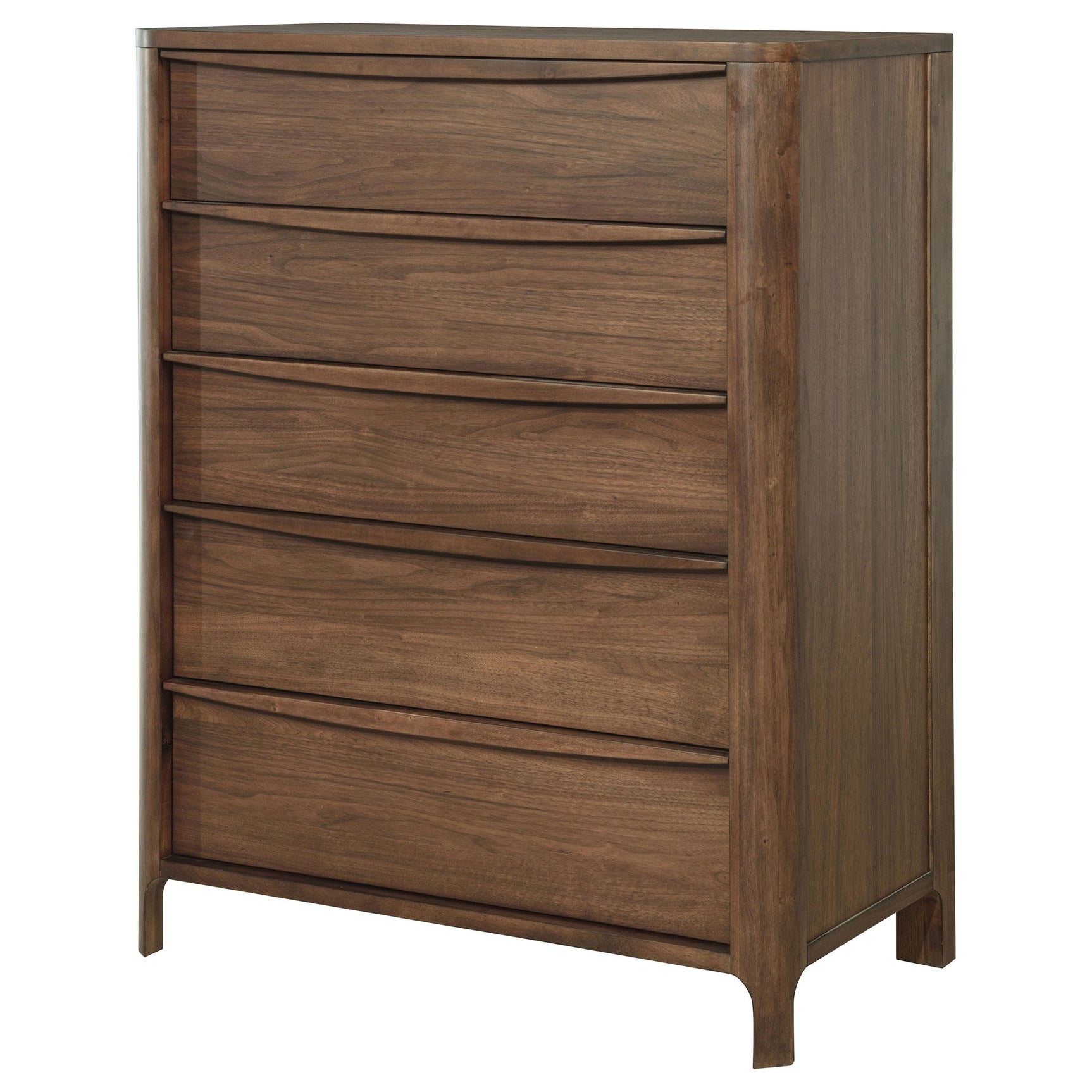 Top drawer showing felt lining and cedar liner