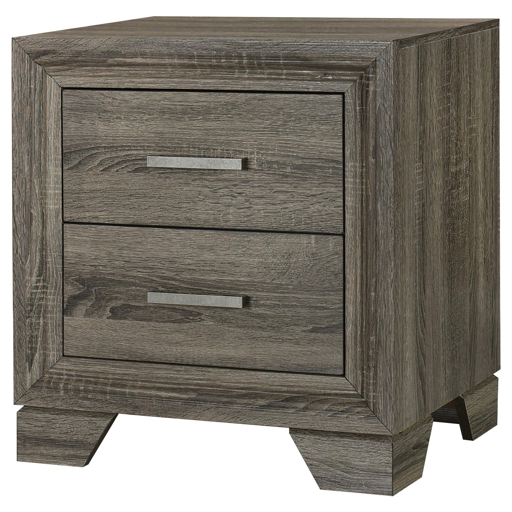 Top view showing smooth laminate surface of Wright nightstand