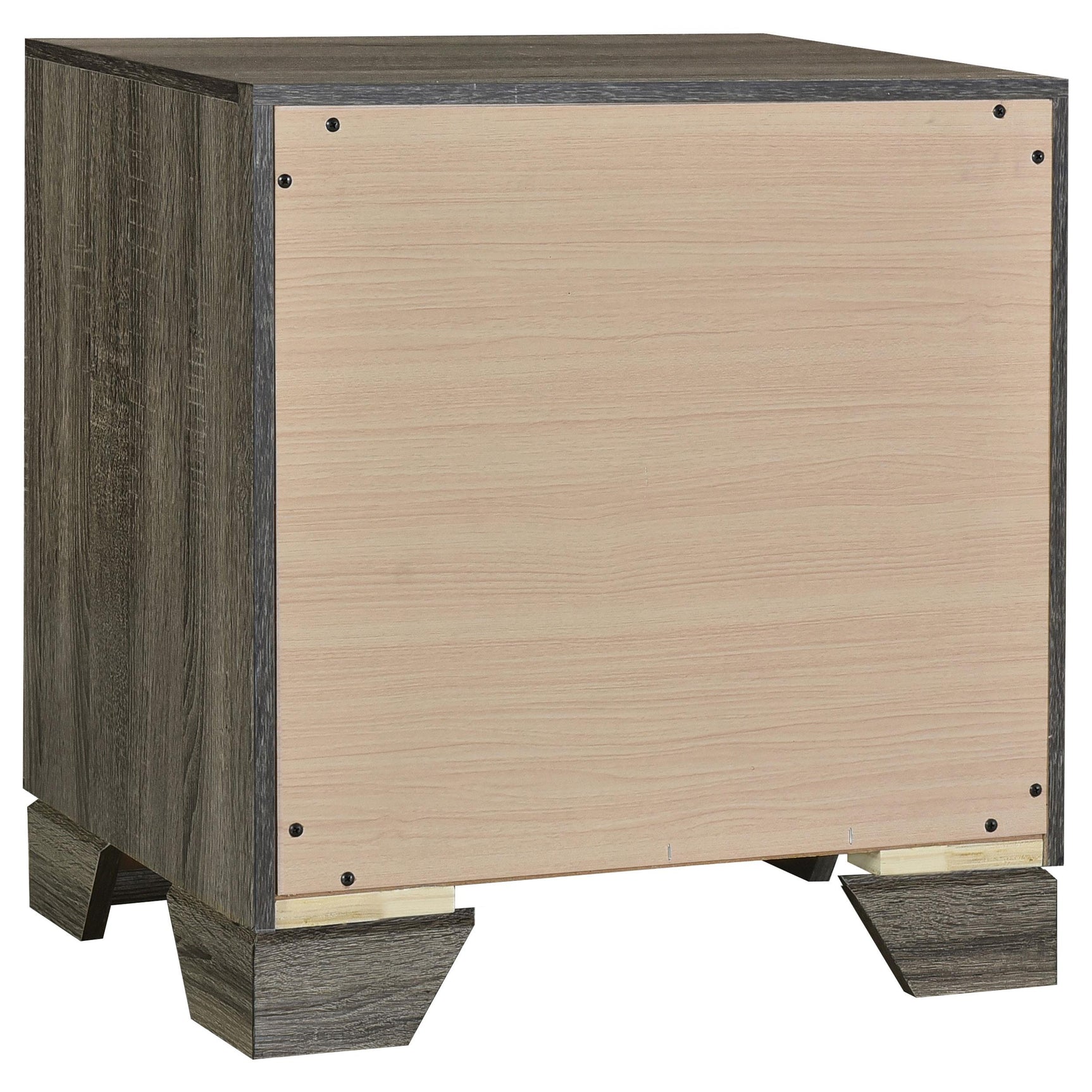 Detail of English dovetail joinery on Wright nightstand drawer