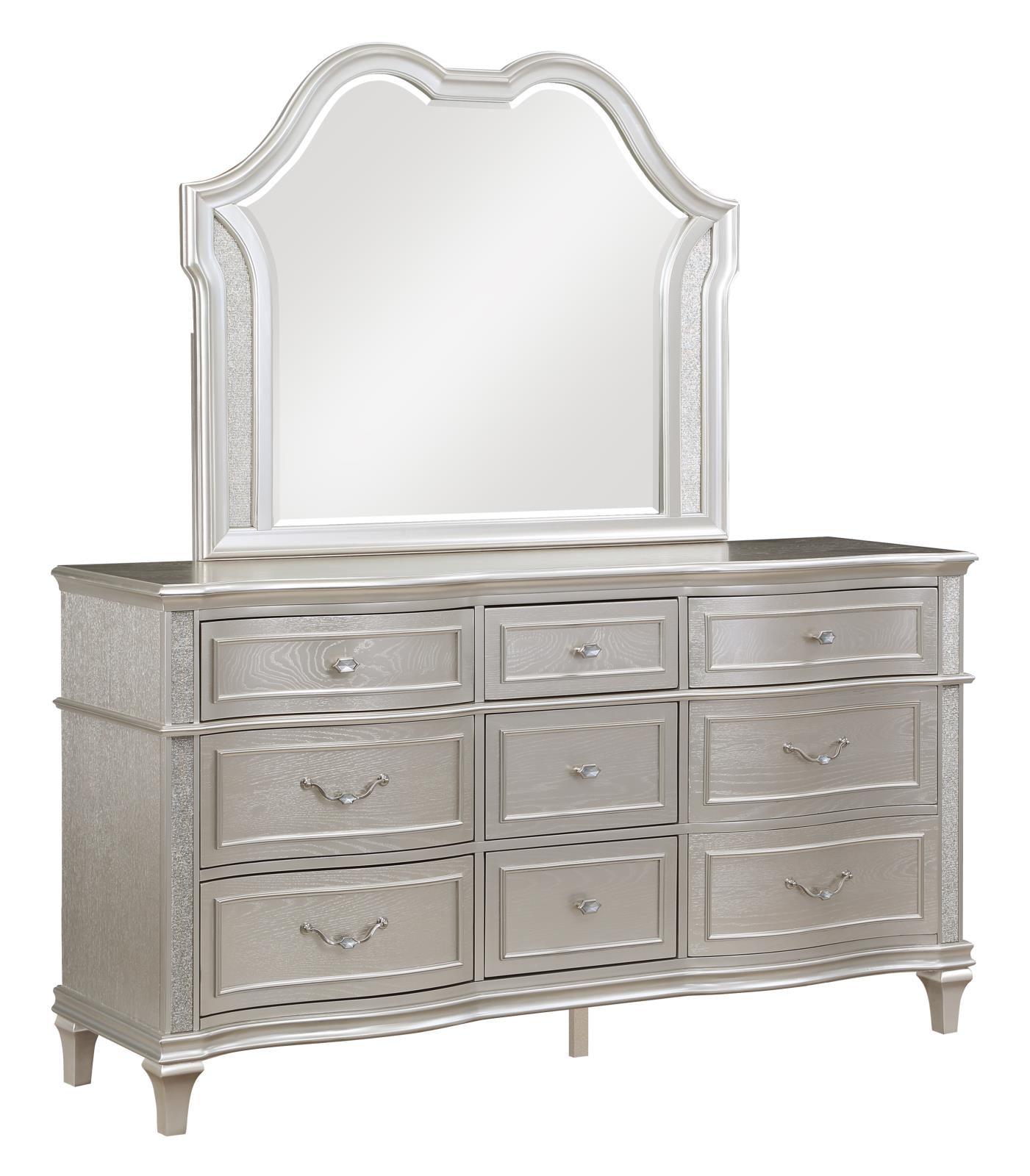 Evangeline dresser drawer glide mechanism
