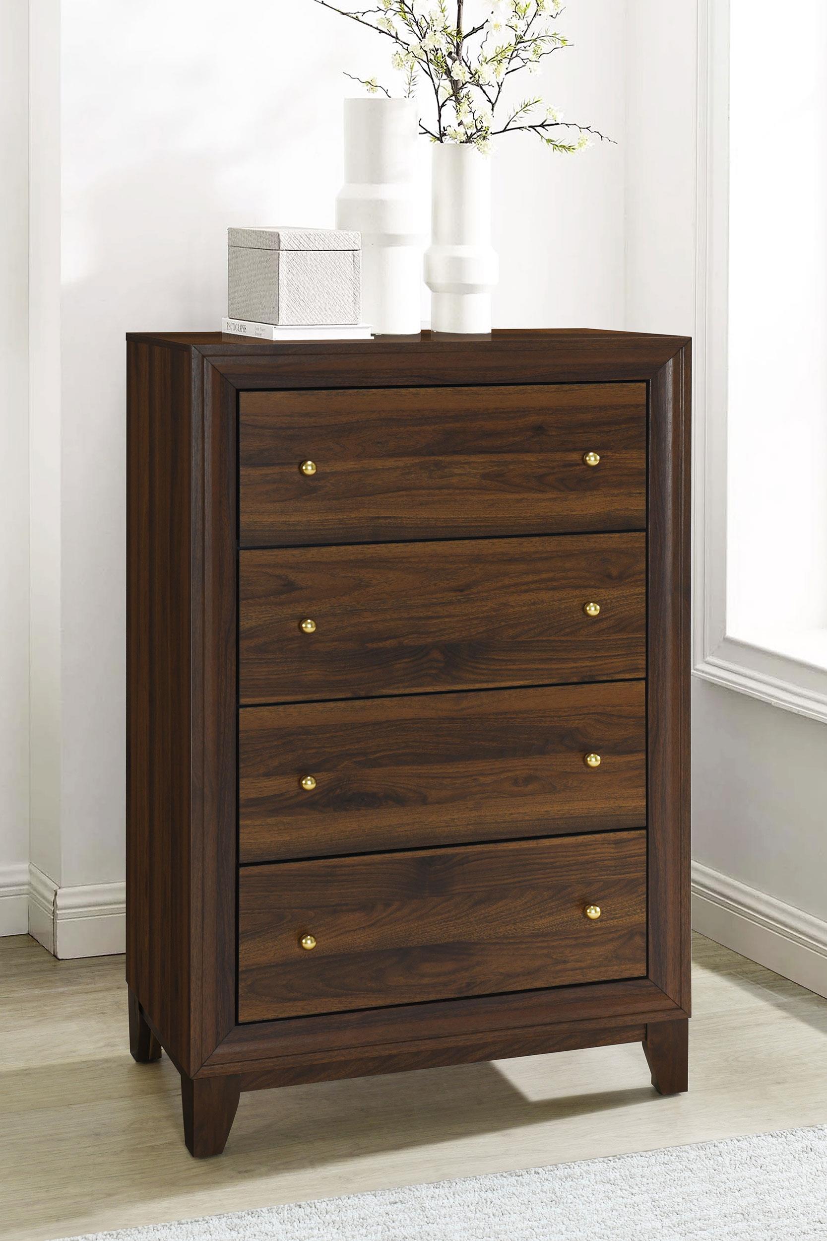 Welsley chest side angle showing depth and drawer design