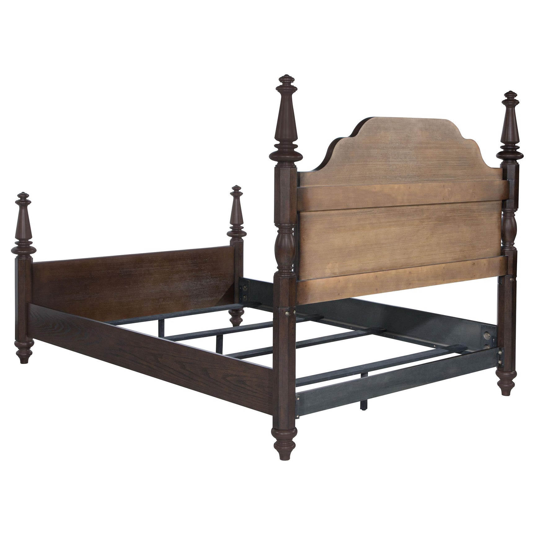 Andover Queen Bed bun foot close-up