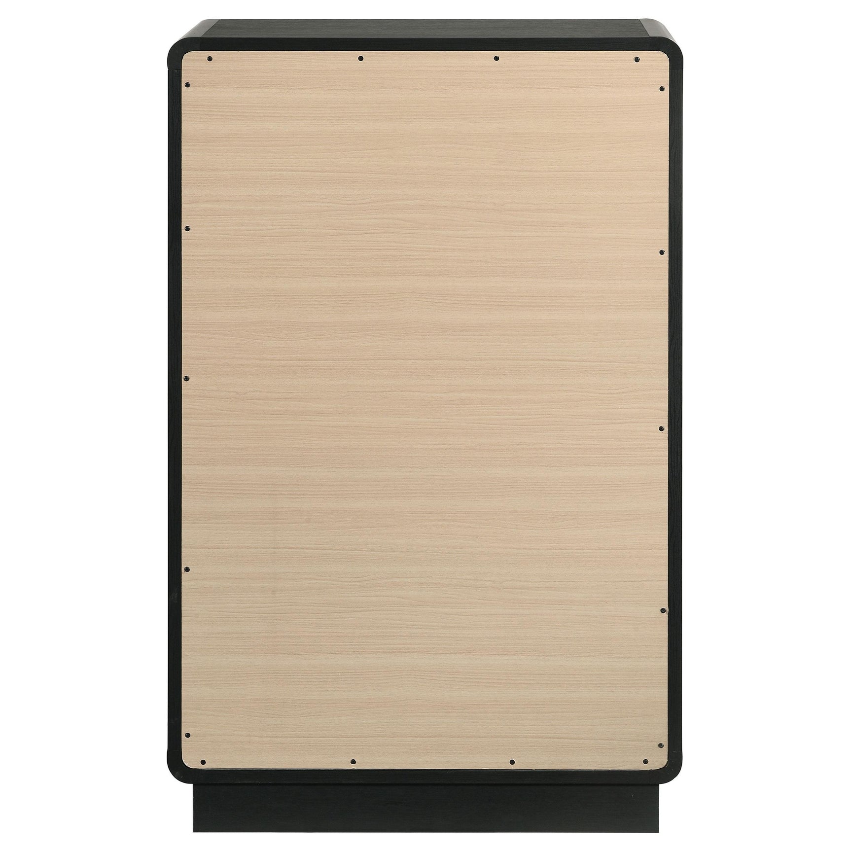 Chest viewed from an angle highlighting drawer panels