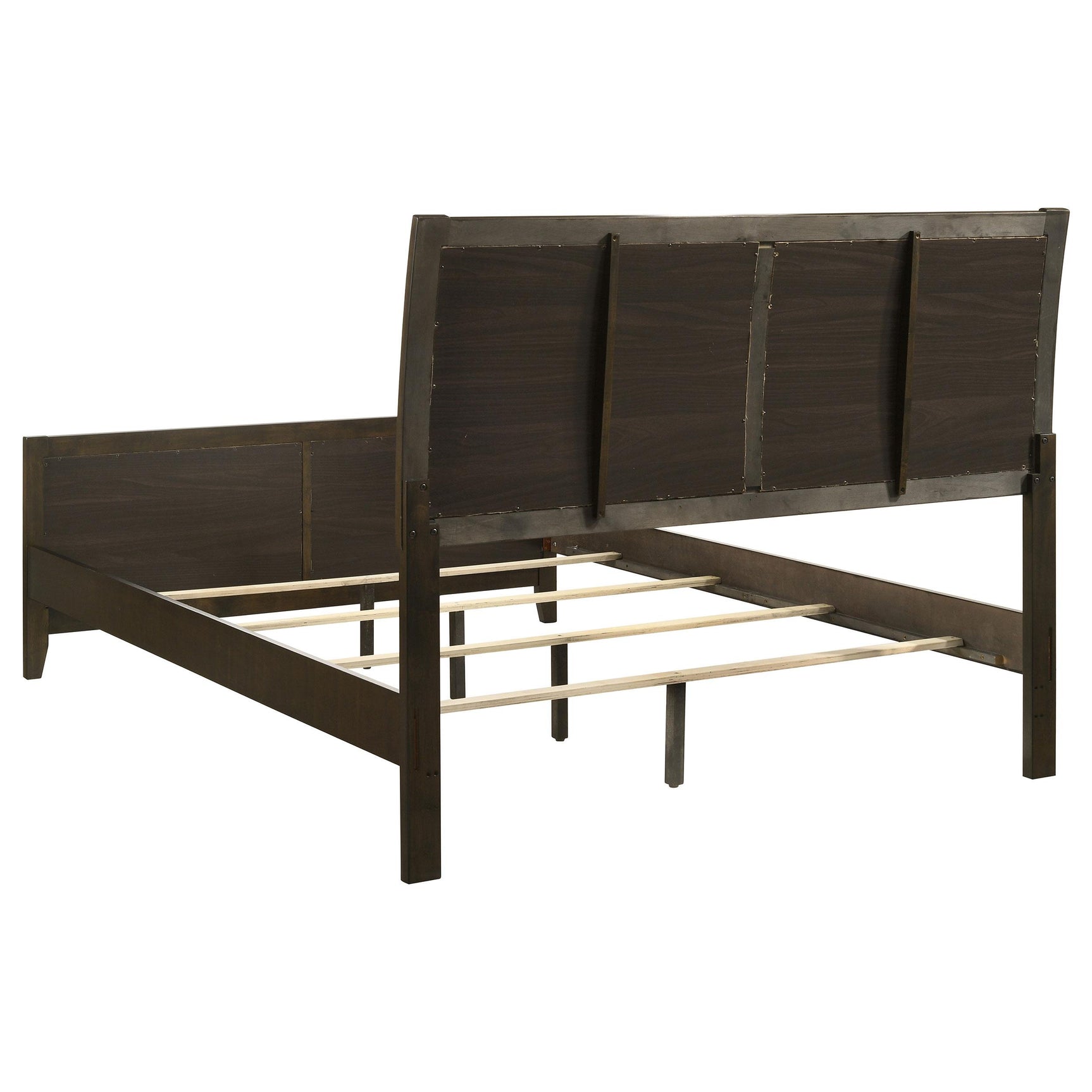 Footboard detail of Wilkes Upholstered Queen Bed