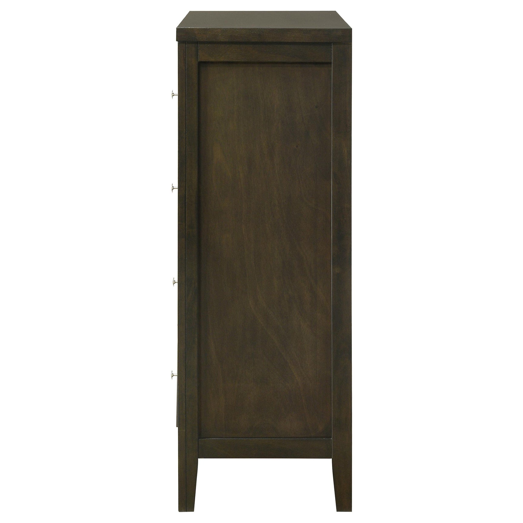 Open drawer showing metal glides