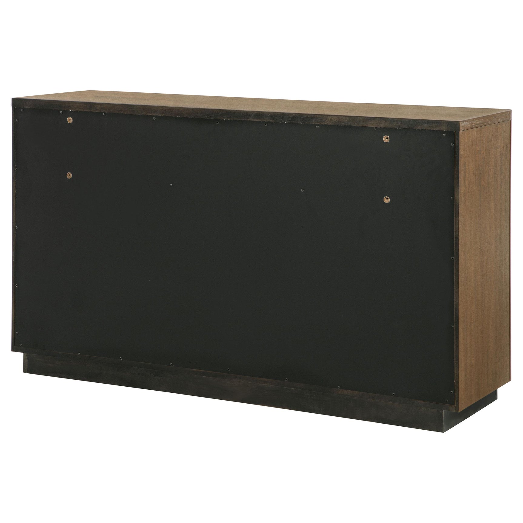 Back panel detail of Terrace 6-drawer dresser
