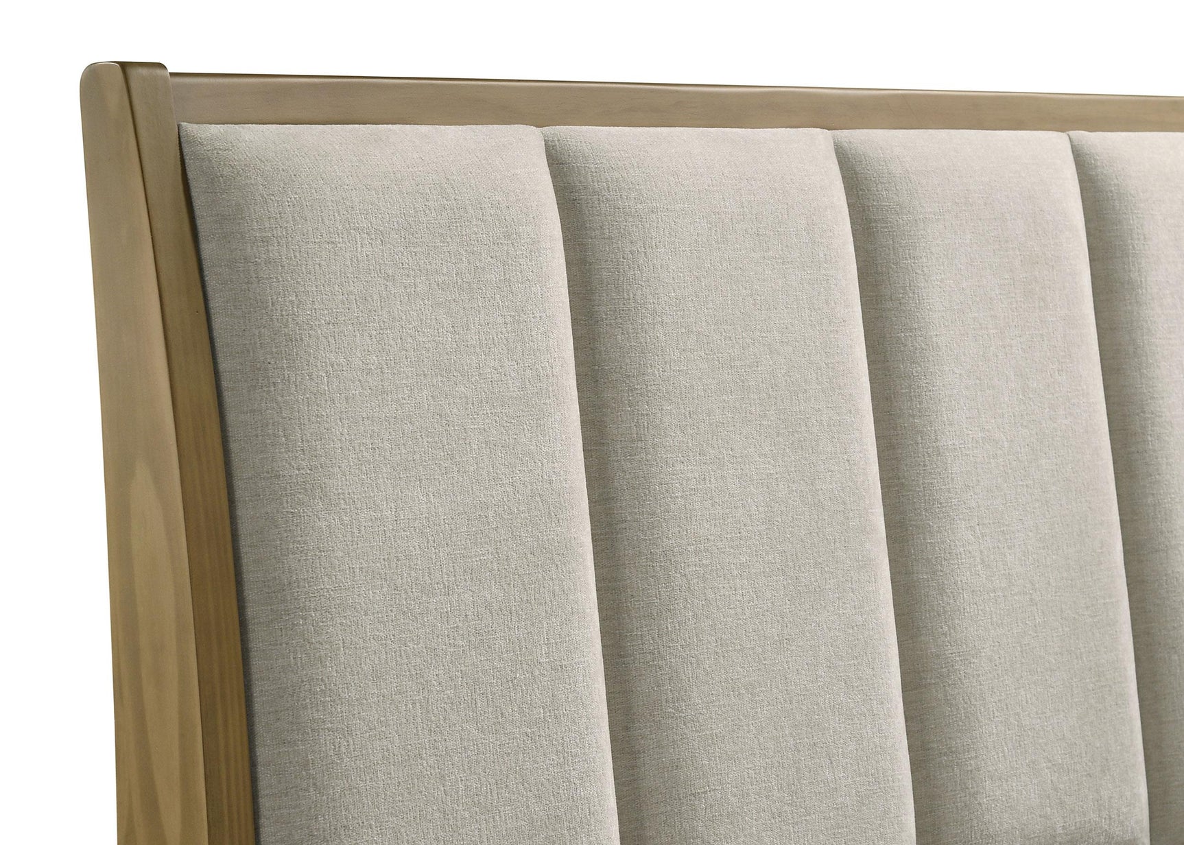 Fabric upholstered headboard of Granada King Panel Bed