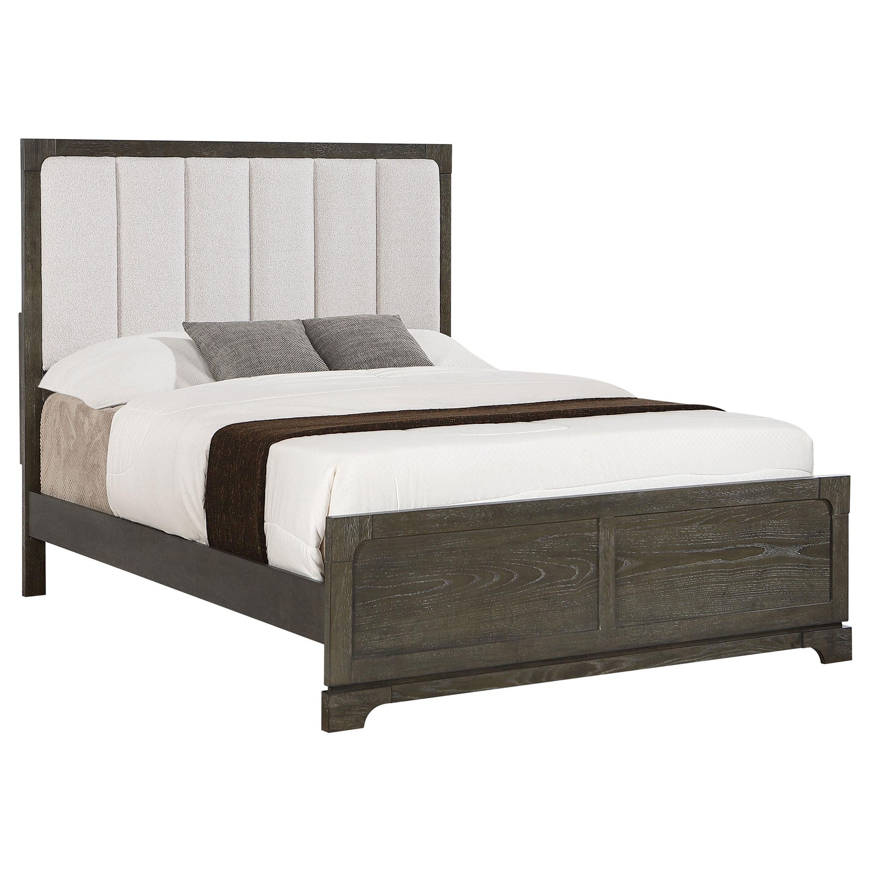 Side angle of Gran Park Eastern King Panel Bed highlighting panel design