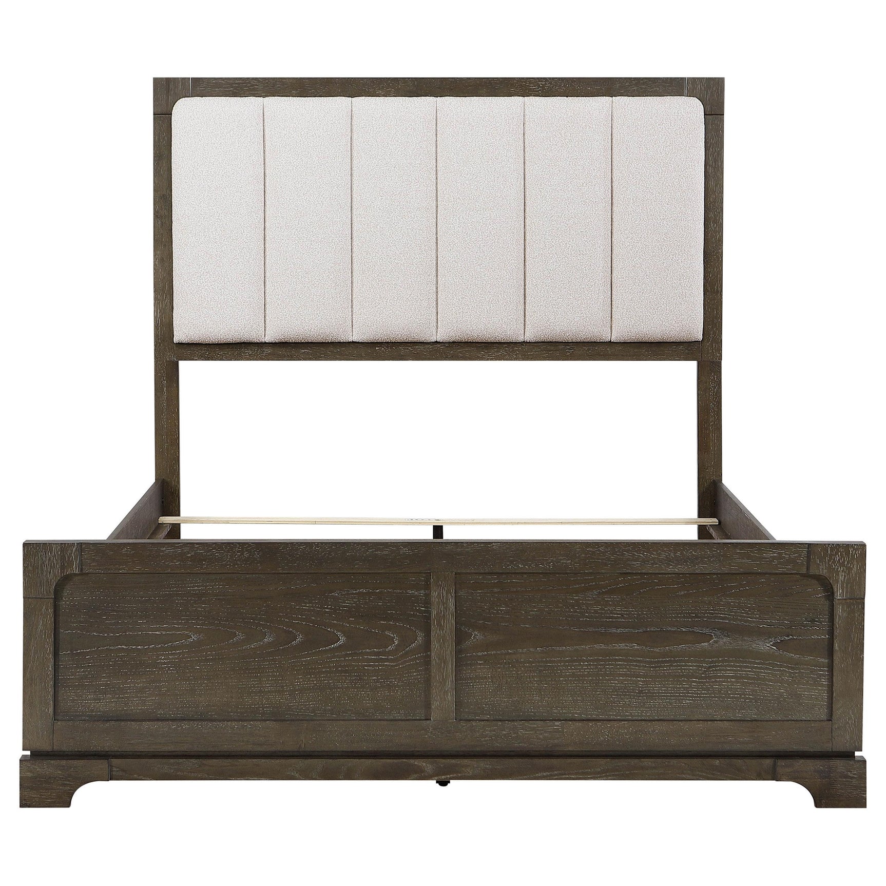 Gran Park bed footboard with dark cocoa wood grain finish