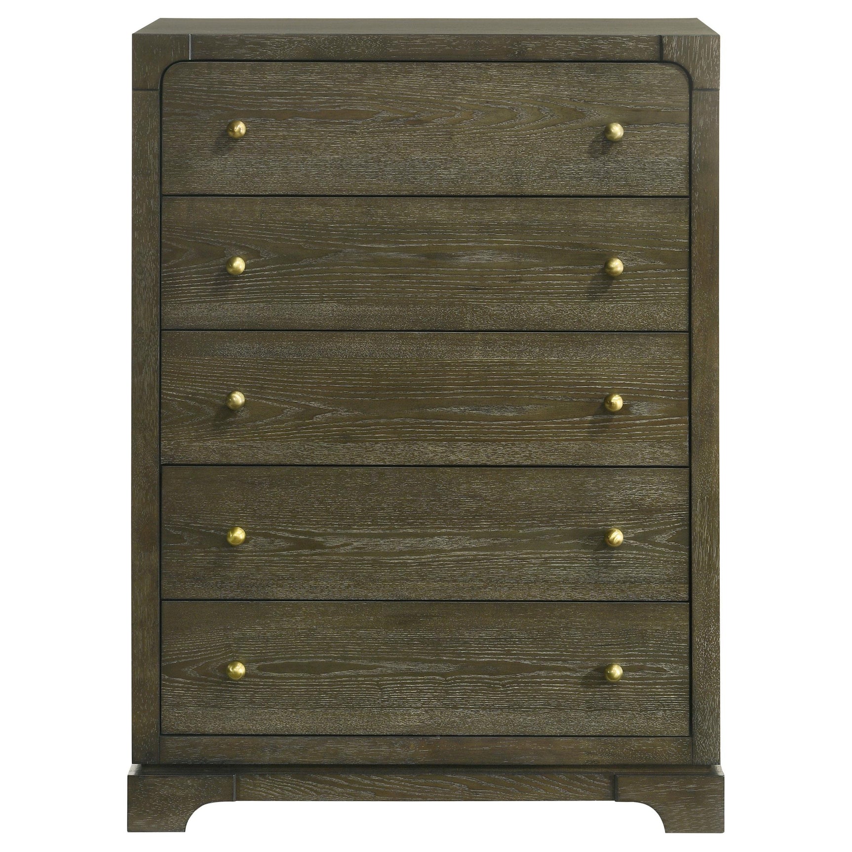 Open drawer of Gran Park chest displaying storage space