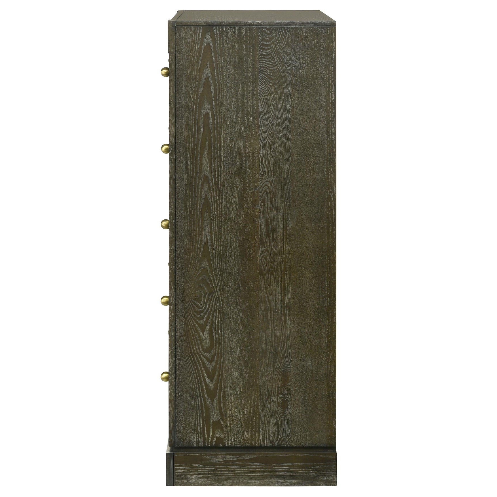 Top view of Gran Park 5-drawer chest showing smooth surface
