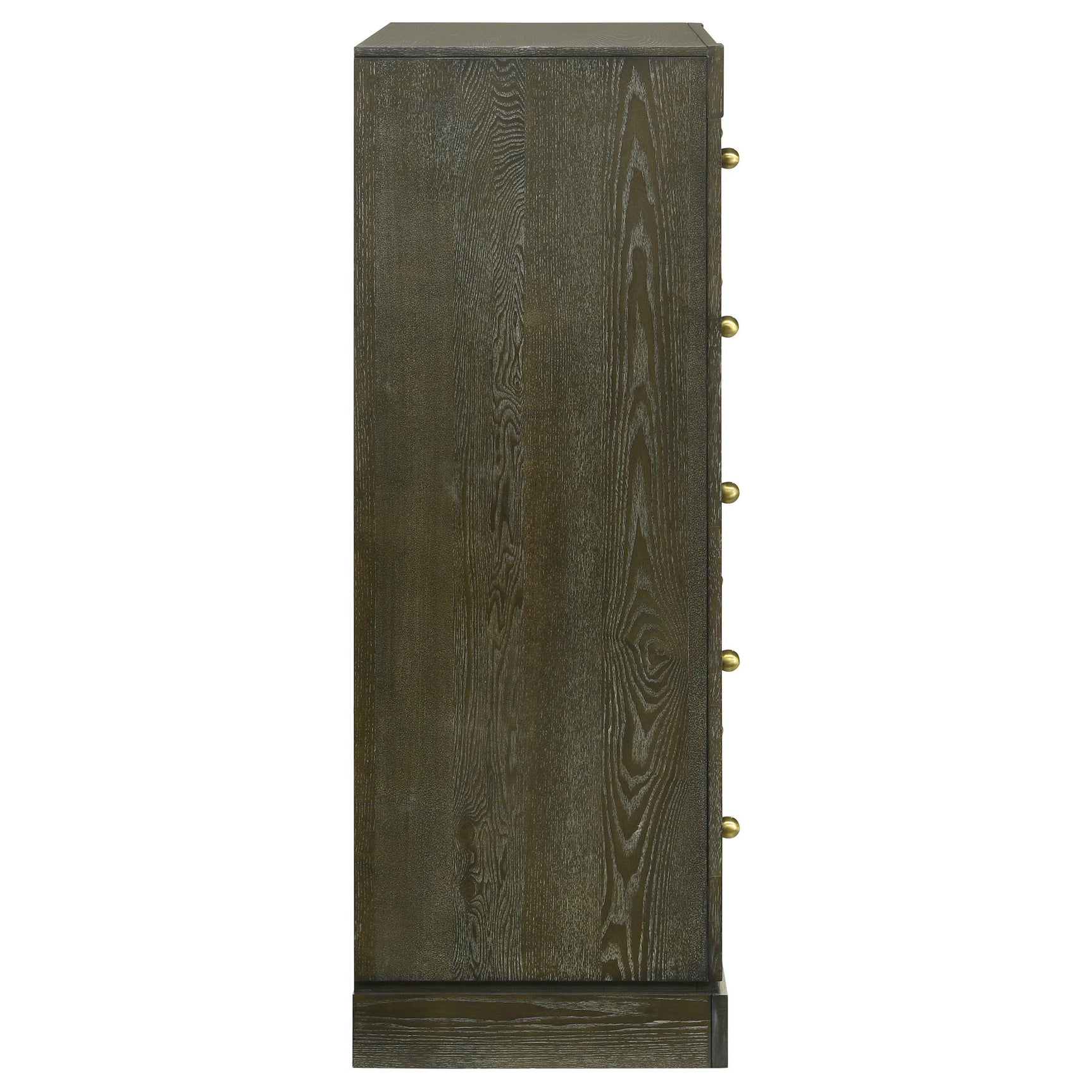 Dark cocoa ash veneer texture on Gran Park chest