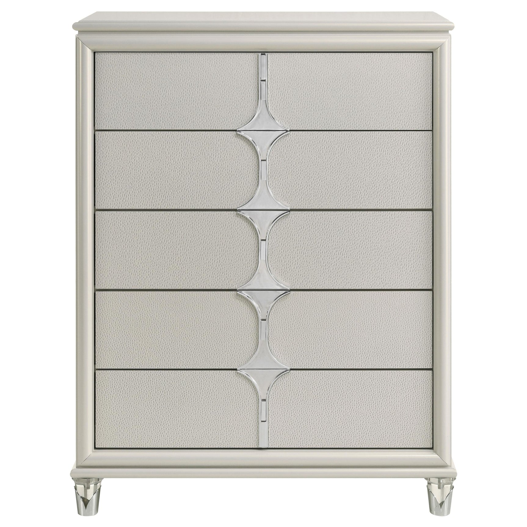 Olivia bedroom chest open drawer view
