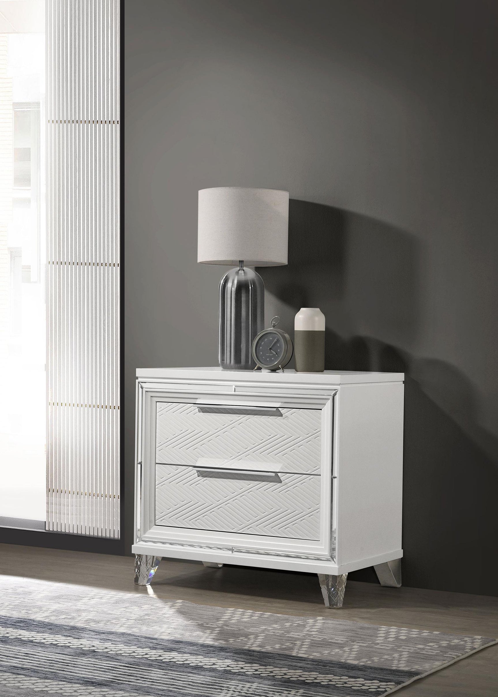 Marmore nightstand drawer detail