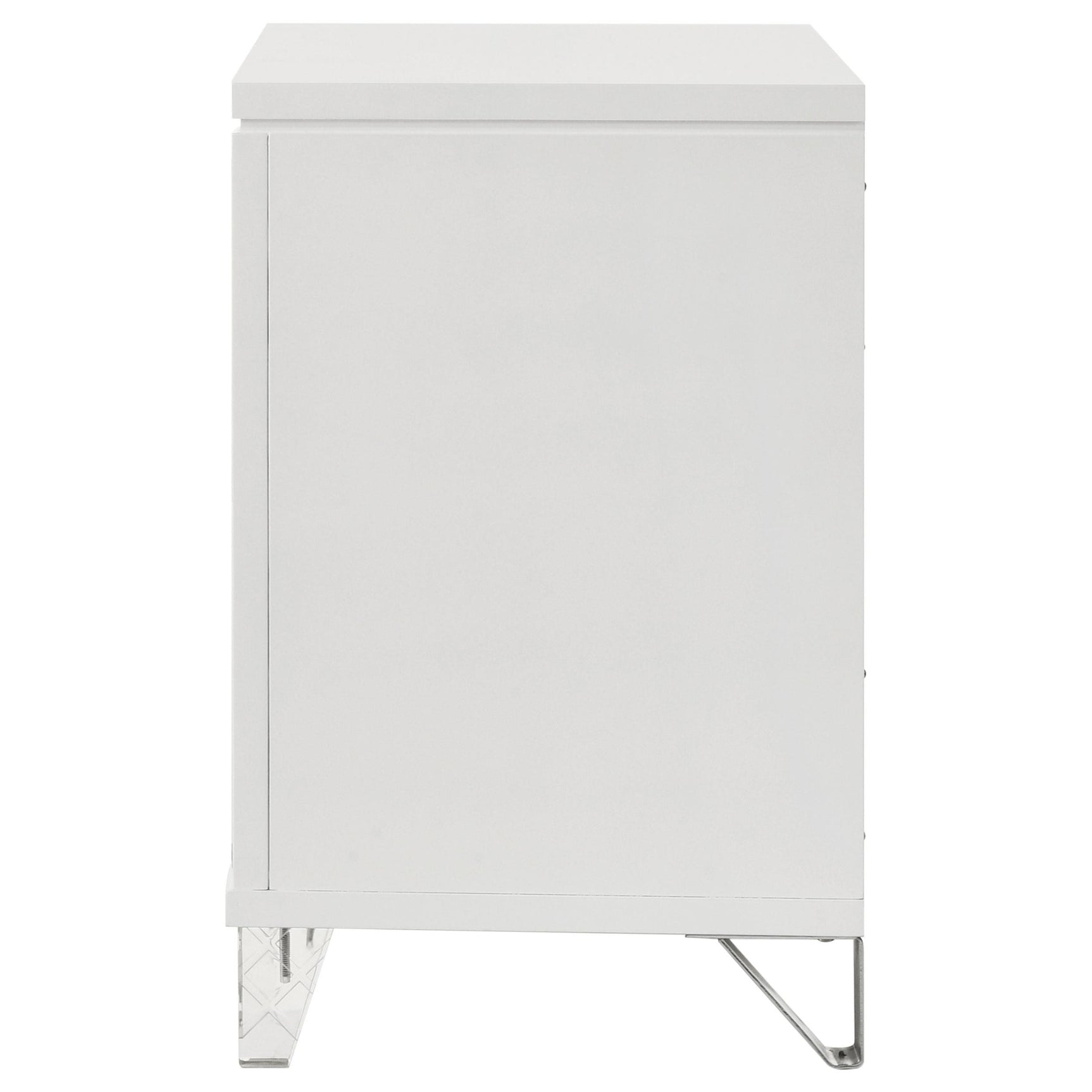 Marmore nightstand drawer pulled out