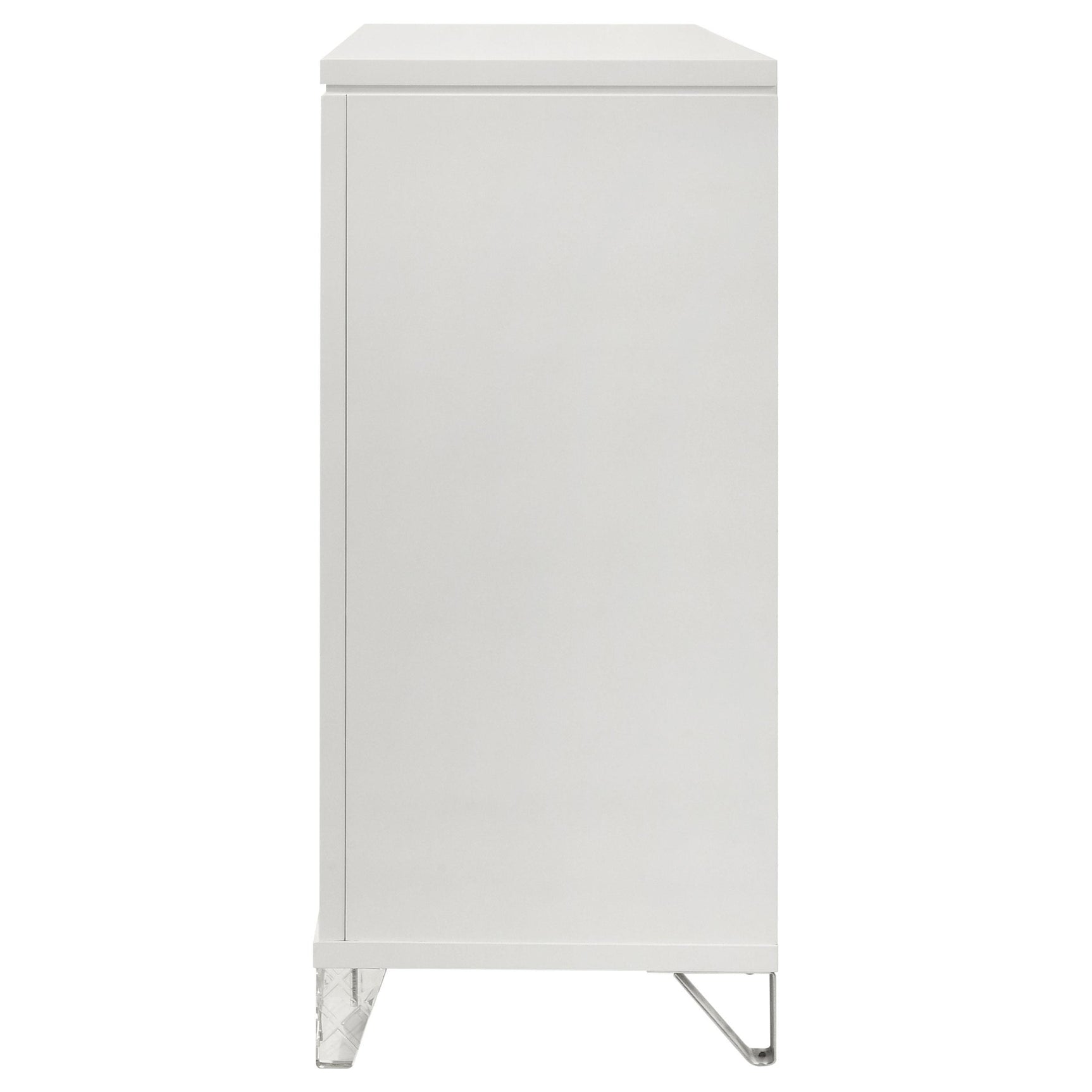 White dresser top surface