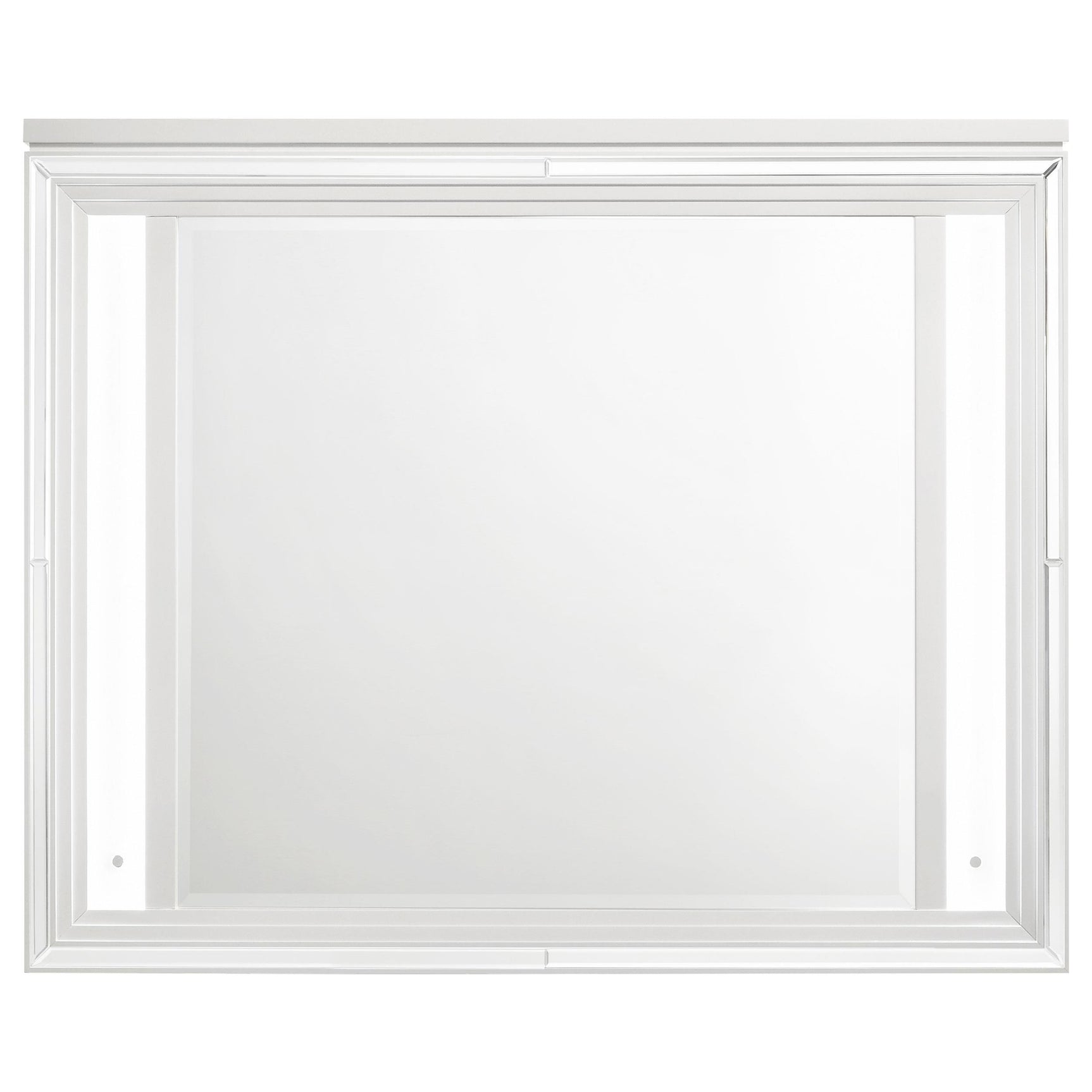 Close-up of Marmore dresser mirror LED light feature