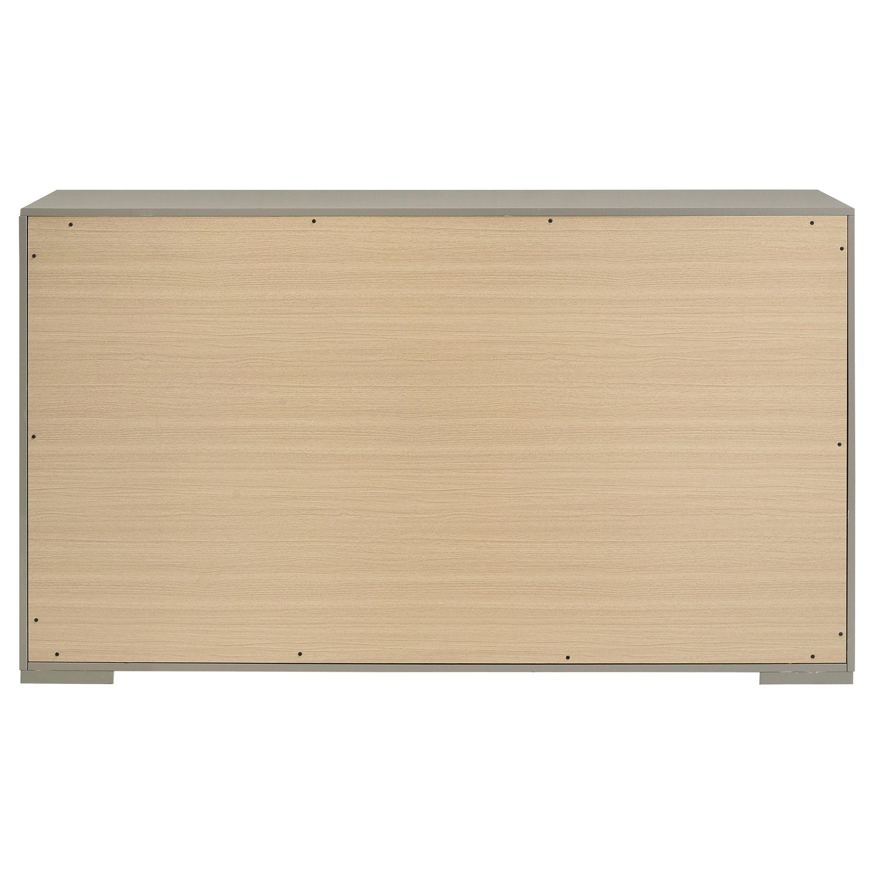Back view of Ives 6-drawer dresser cabinet
