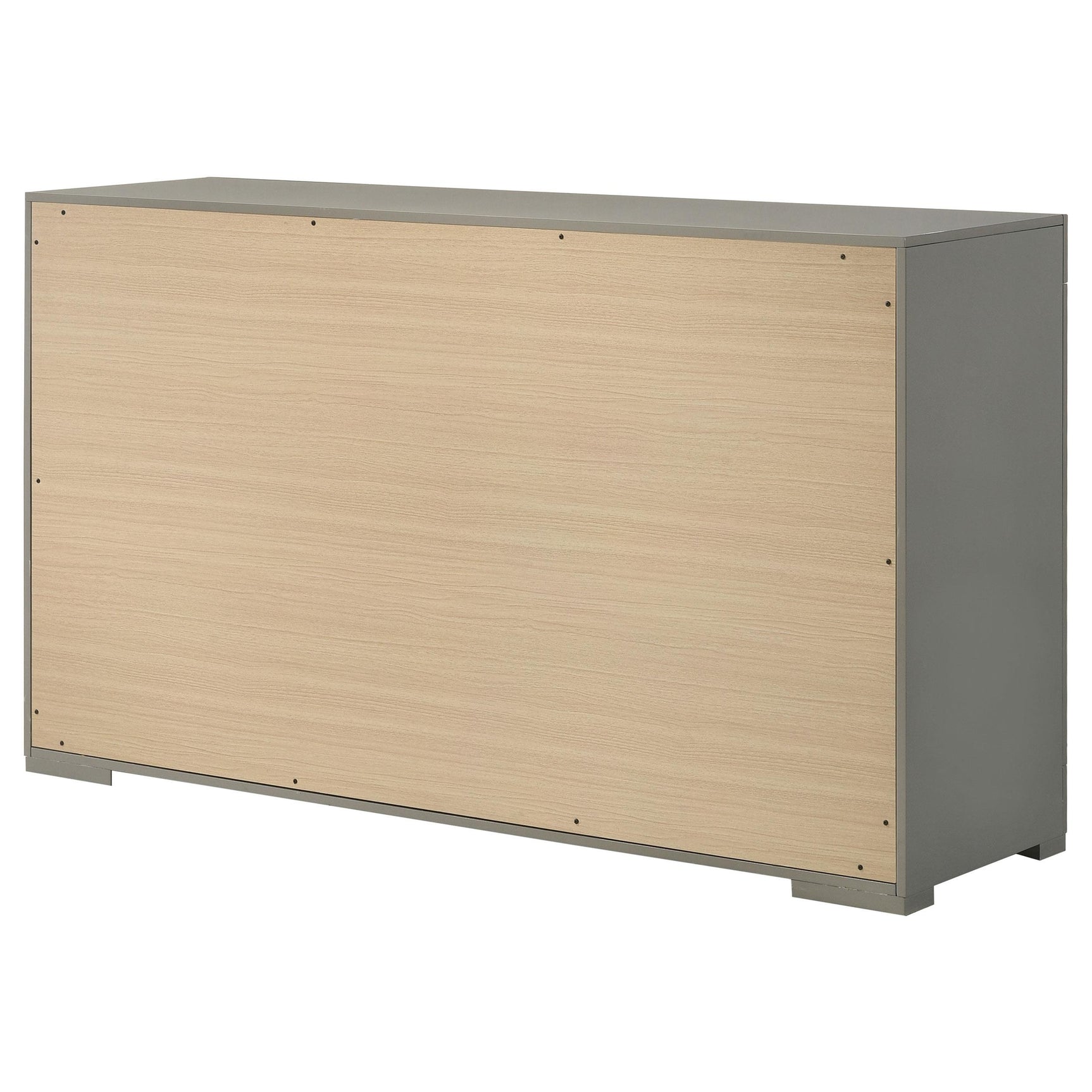 Drawer detail with grey high gloss finish