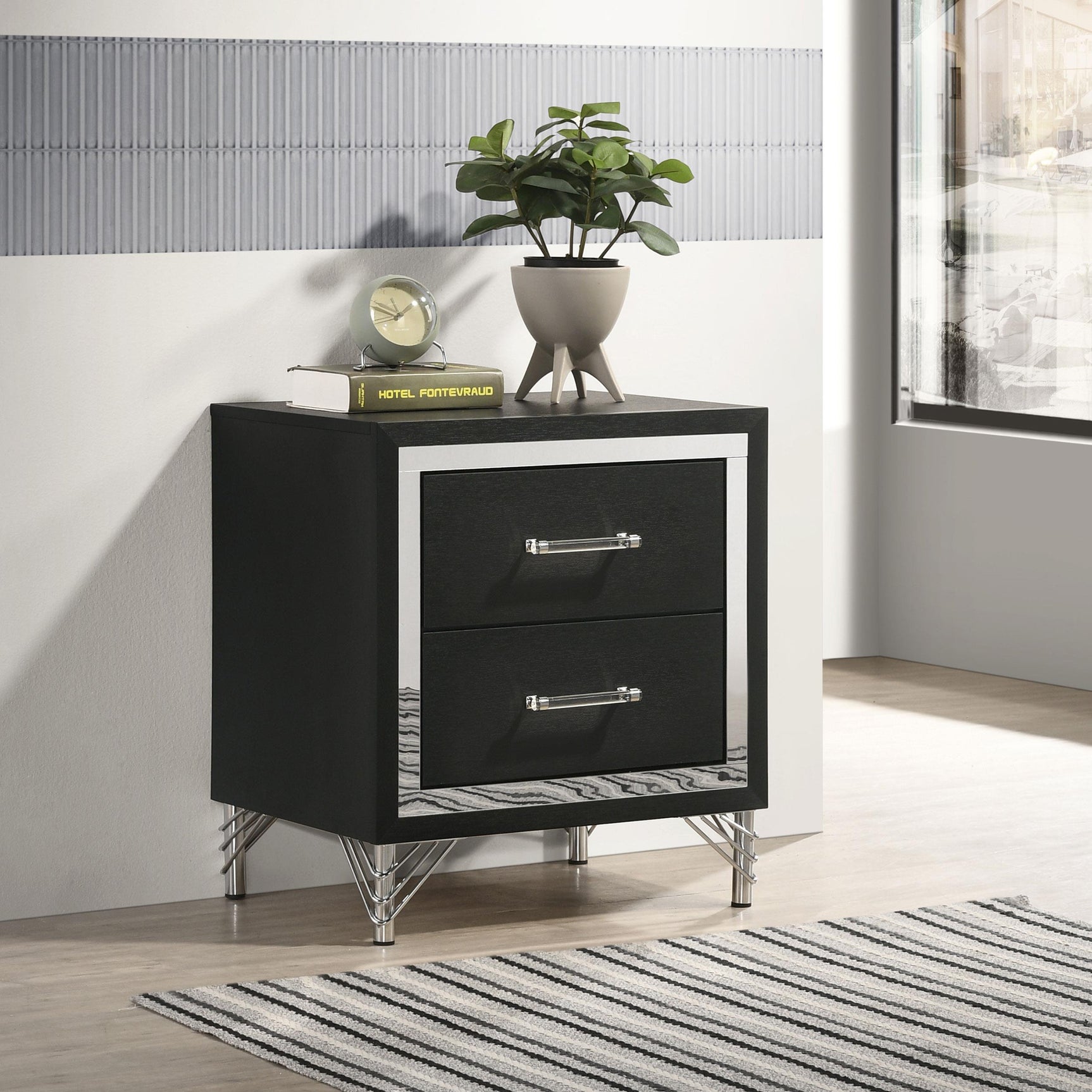 Lucia nightstand side angle view