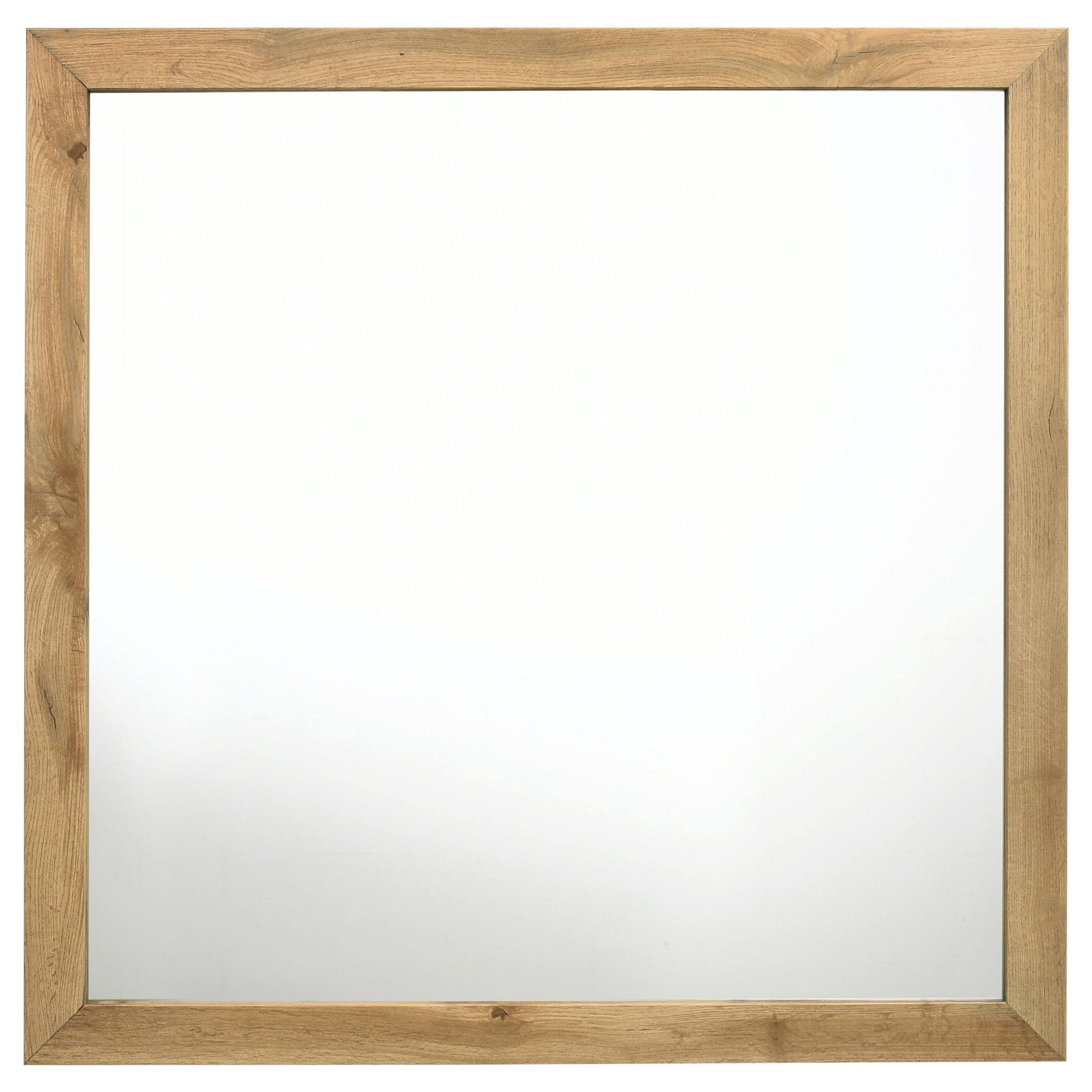 Close-up of natural pine finish on Kaywood Dresser Mirror frame