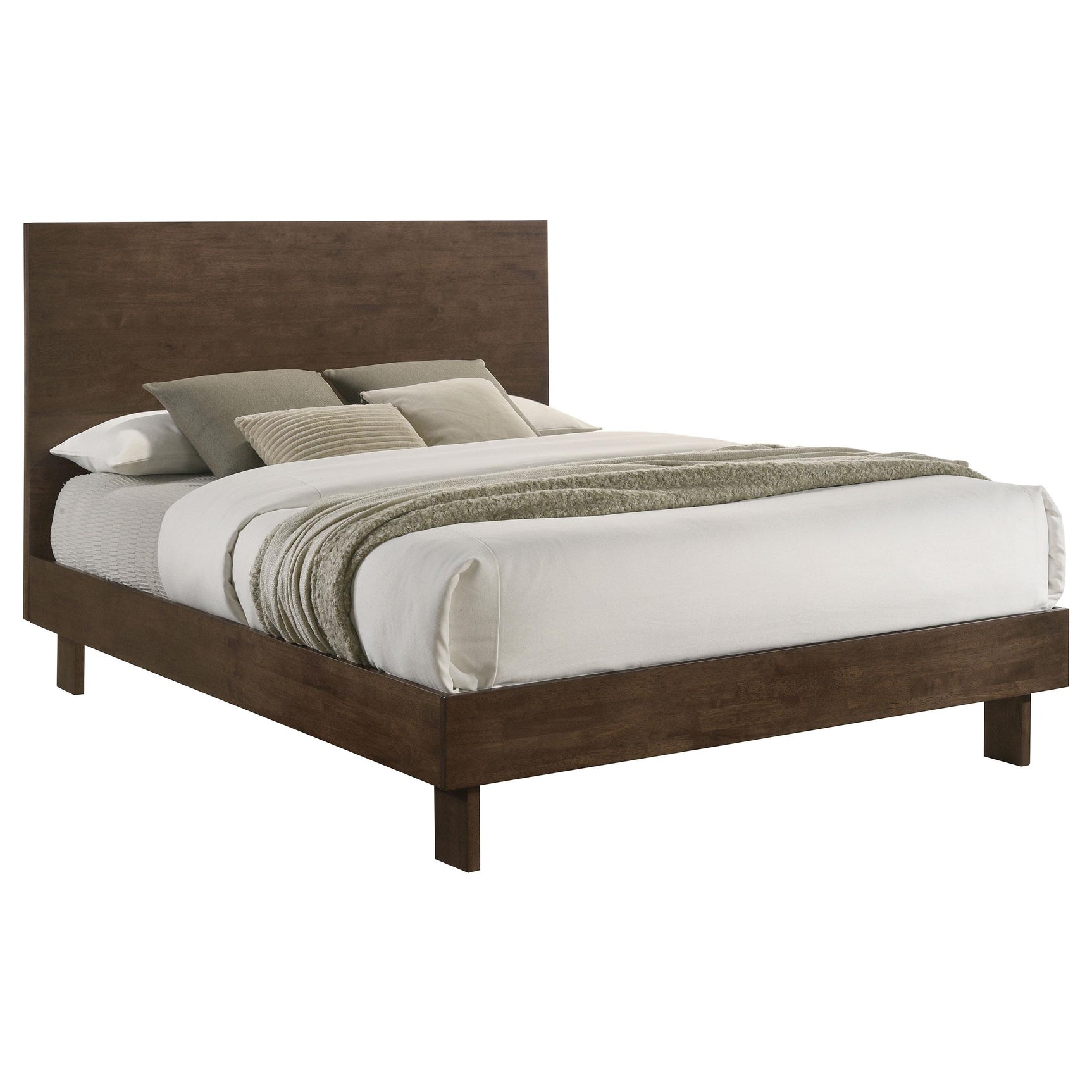 Glenwood queen platform bed side view
