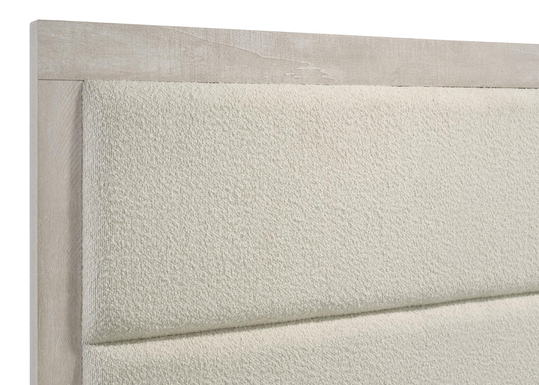 Close-up of bed frame leg support