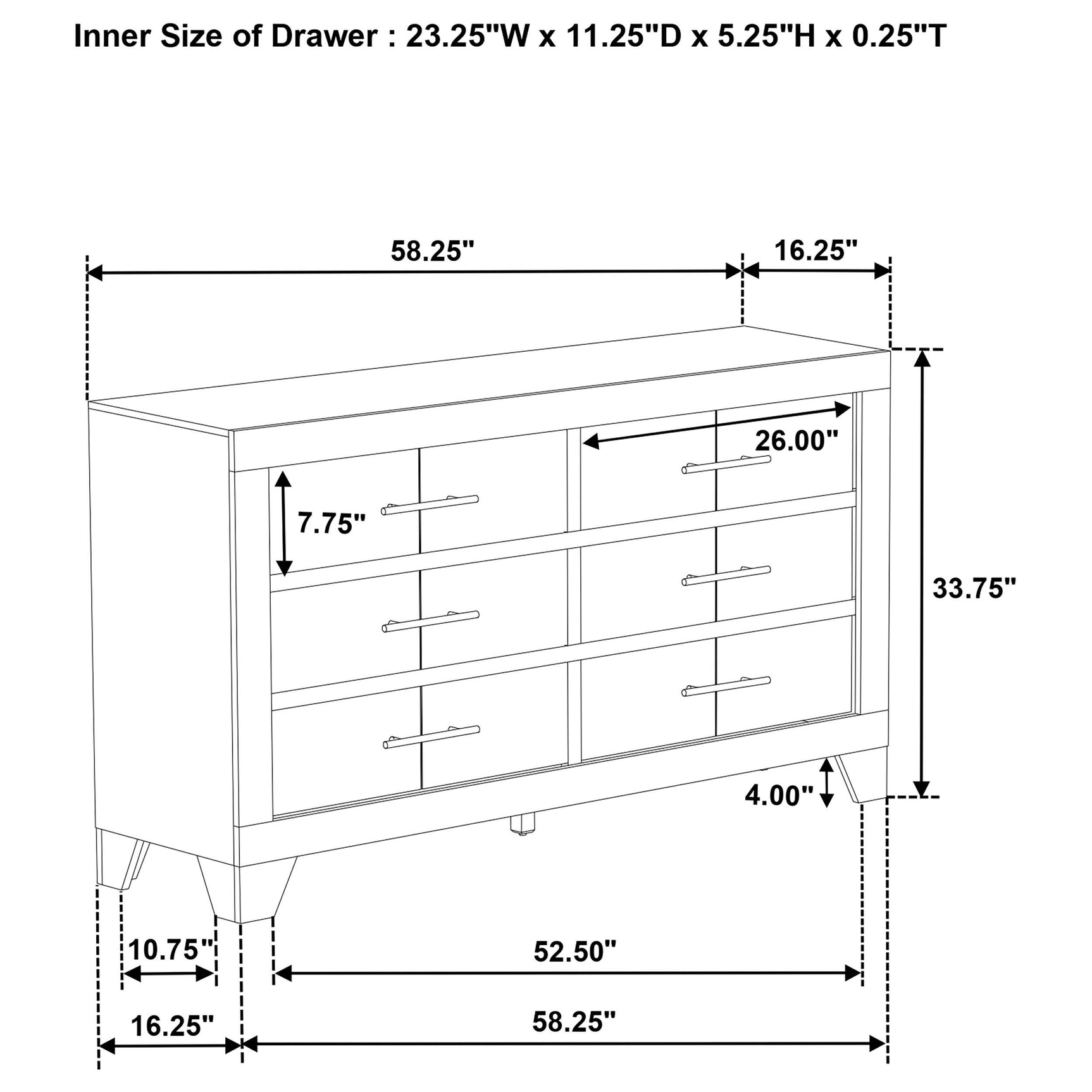 Drawer alignment detail