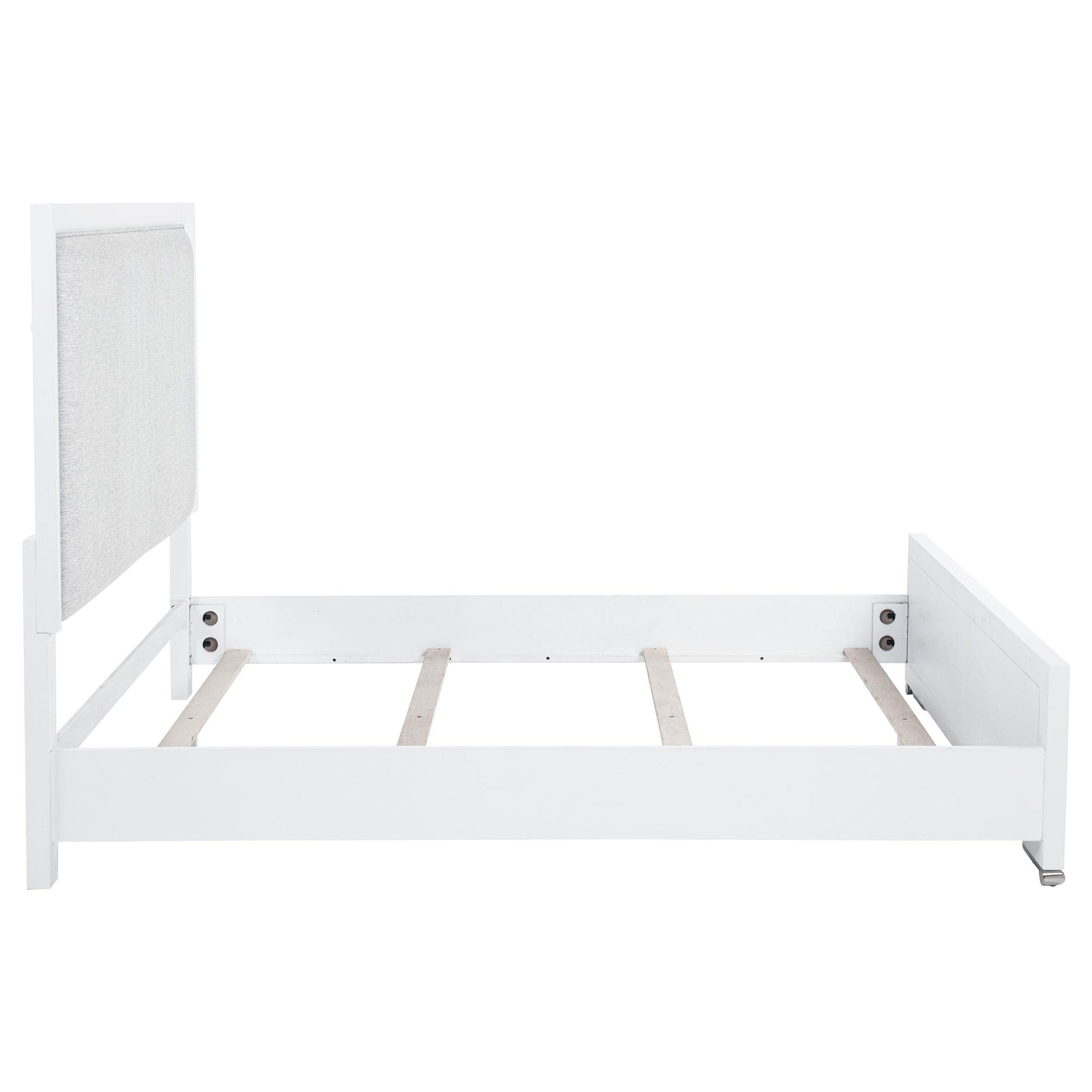 Gracemont queen bed assembly hardware and support legs detail