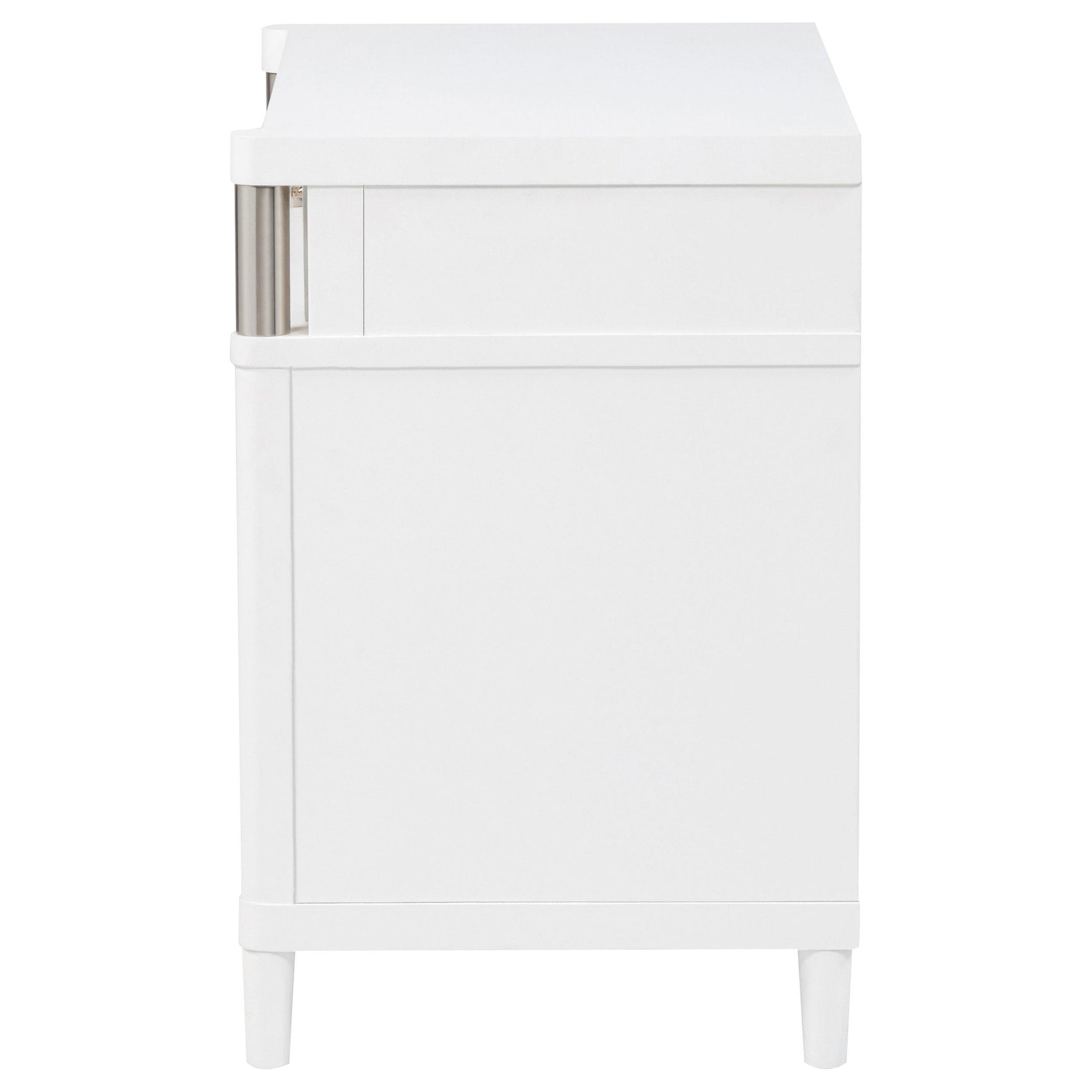 Back view of Gracemont nightstand showing construction