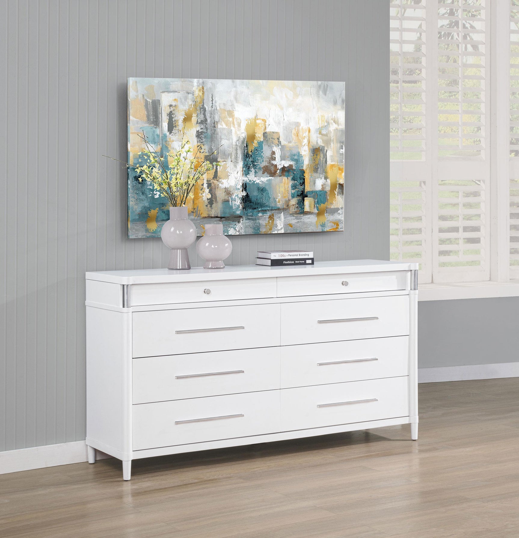 Gracemont dresser side view showing sleek profile