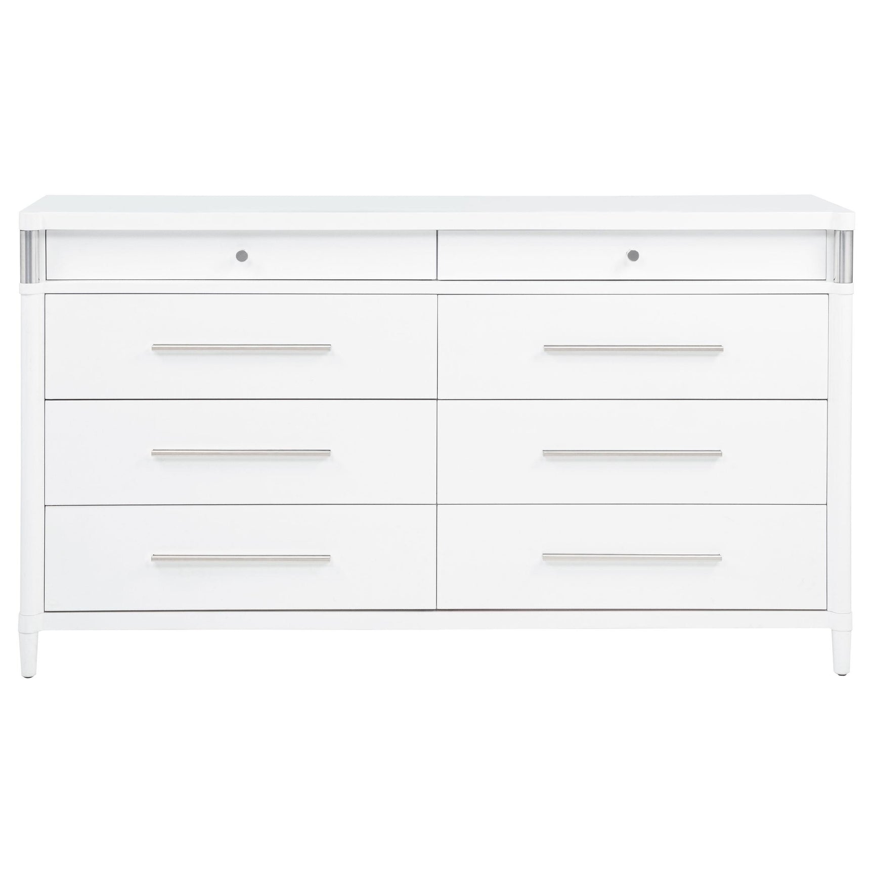 Gracemont dresser drawer pulled out showing felt lining
